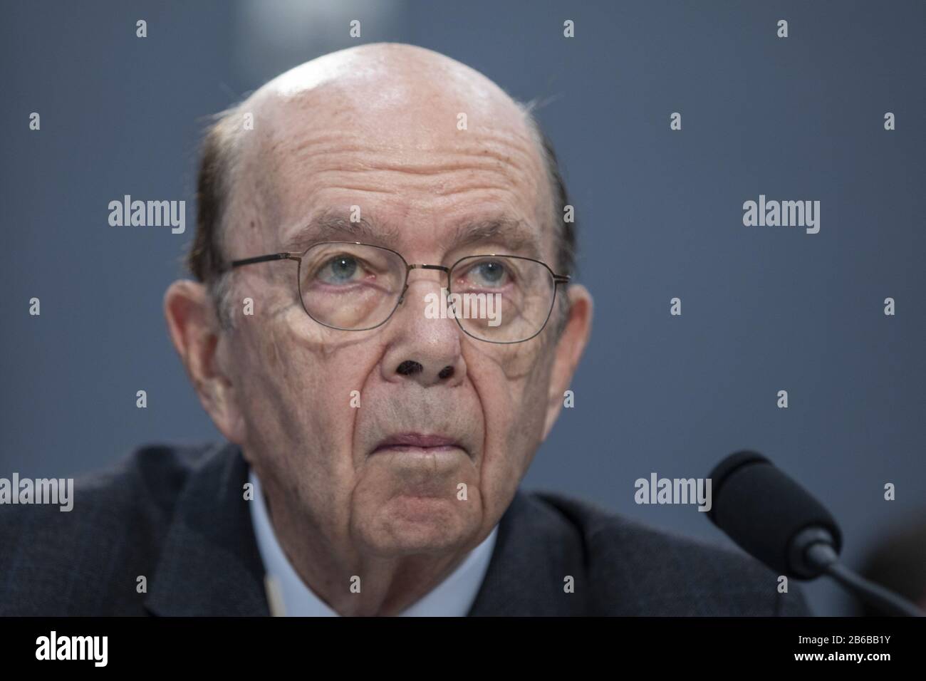 Commerce-Sekretär Wilbur Ross zeugt von der Unterausschussanhörung des Unterausschusses zum Budgetantrag des Handelsministeriums für GJ2021 auf dem Kapitol Hill in Washington, D.C. am Dienstag, 10. März 2020. Foto von Tasos Katopodis/UPI Stockfoto