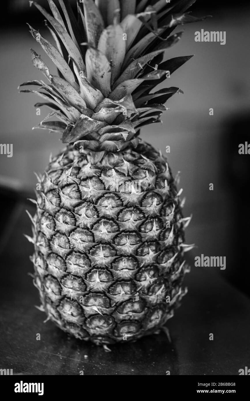 Frische Ananas aus nächster Nähe Stockfoto