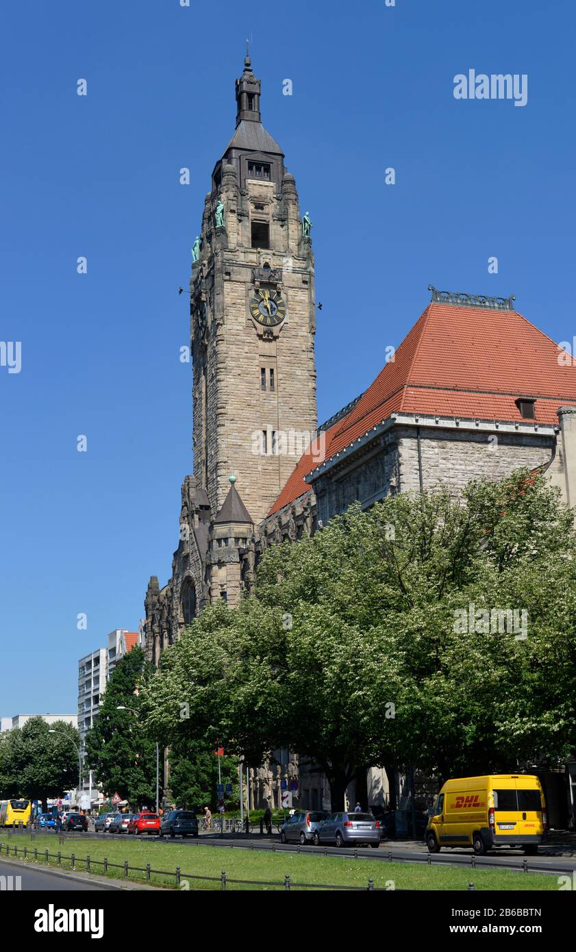 Rathaus Charlottenburg, Otto-Suhr-Allee, Charlottenburg, Berlin, Deutschland Stockfoto