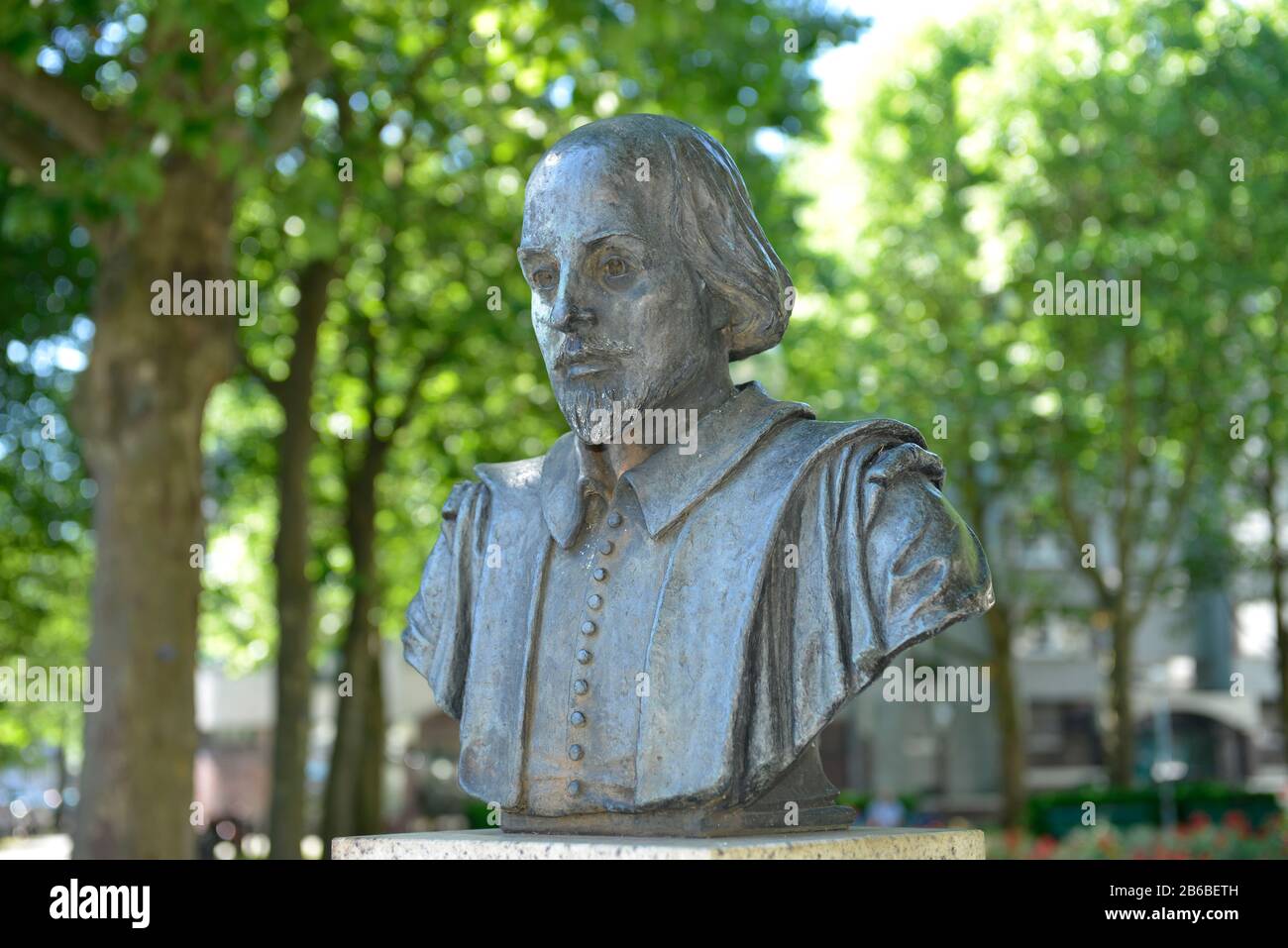 Bueste, William Shakespeare, Bismarckstraße, Charlottenburg, Berlin, Deutschland Stockfoto