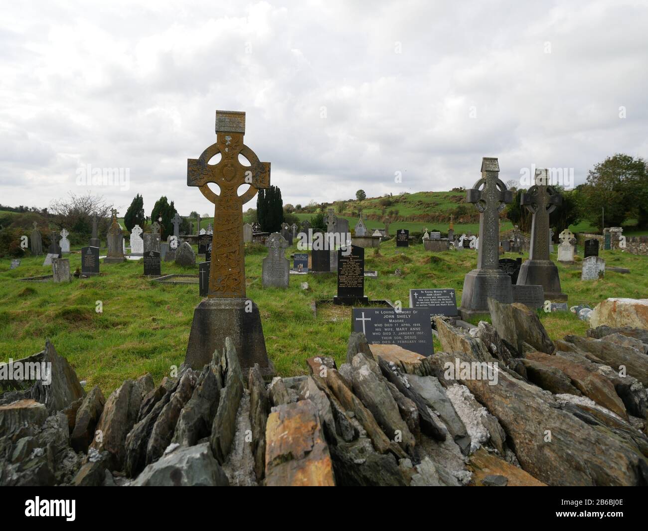 Caheragh Old Cemetery, Caharagh Old Cemetery, Cork, Irland Stockfoto