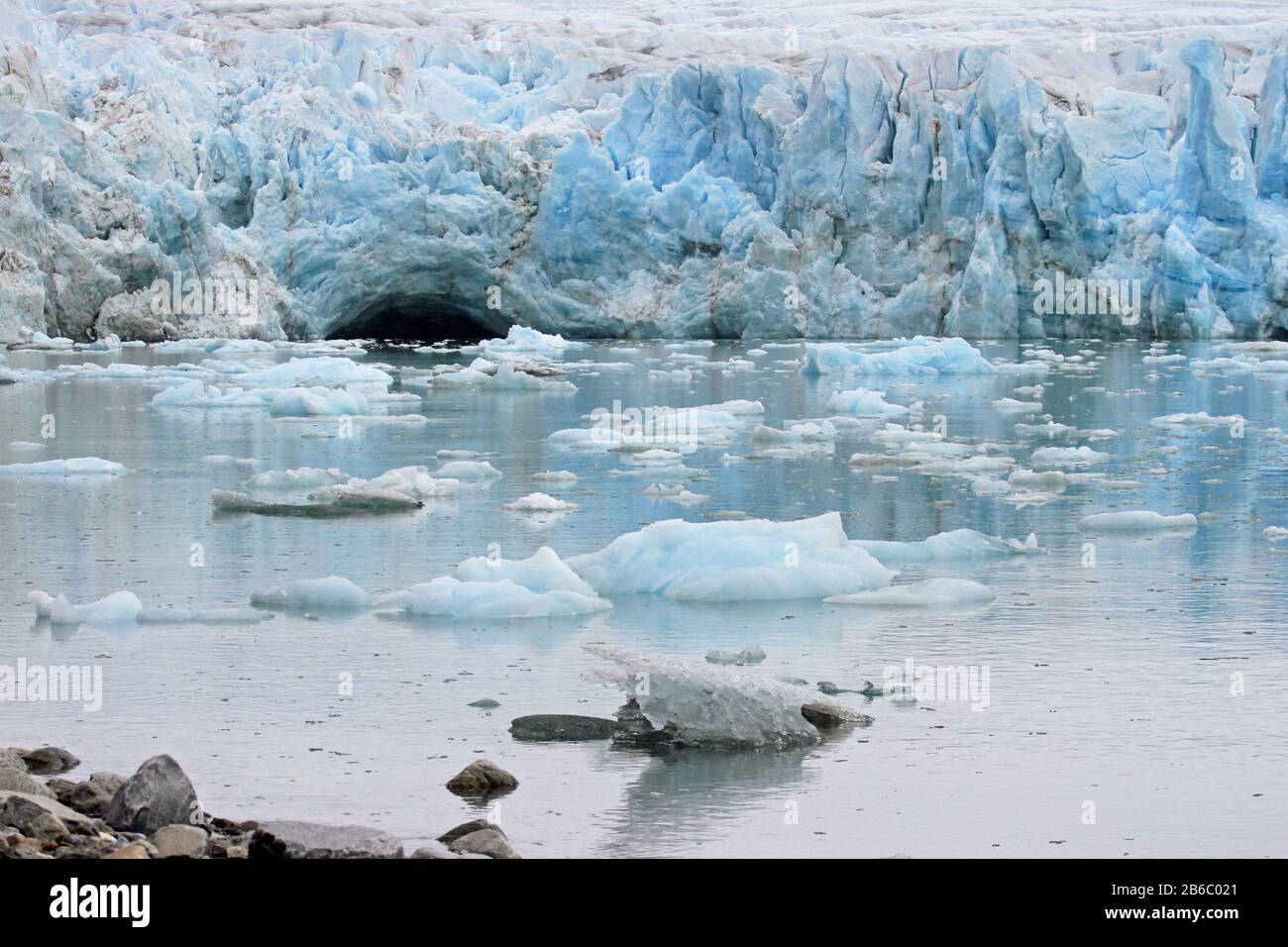Juli Glacier, Spitzbergen, Norwegen Stockfoto