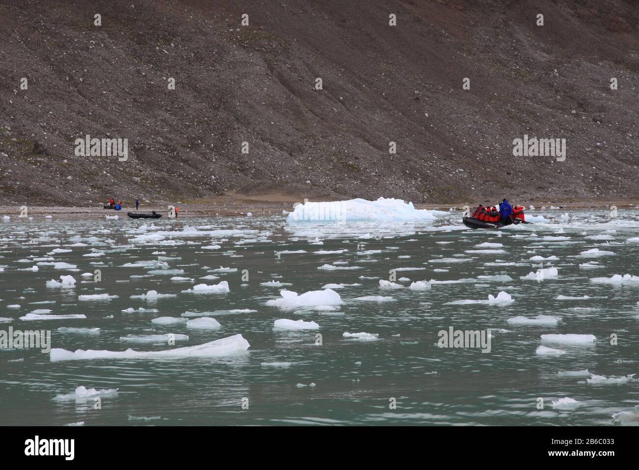 Juli Glacier, Spitzbergen, Norwegen Stockfoto