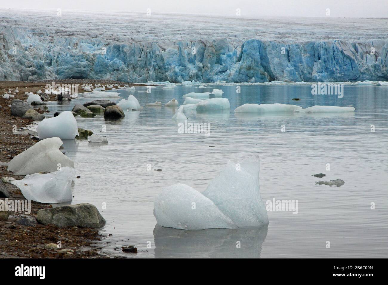 Juli Glacier, Spitzbergen, Norwegen Stockfoto