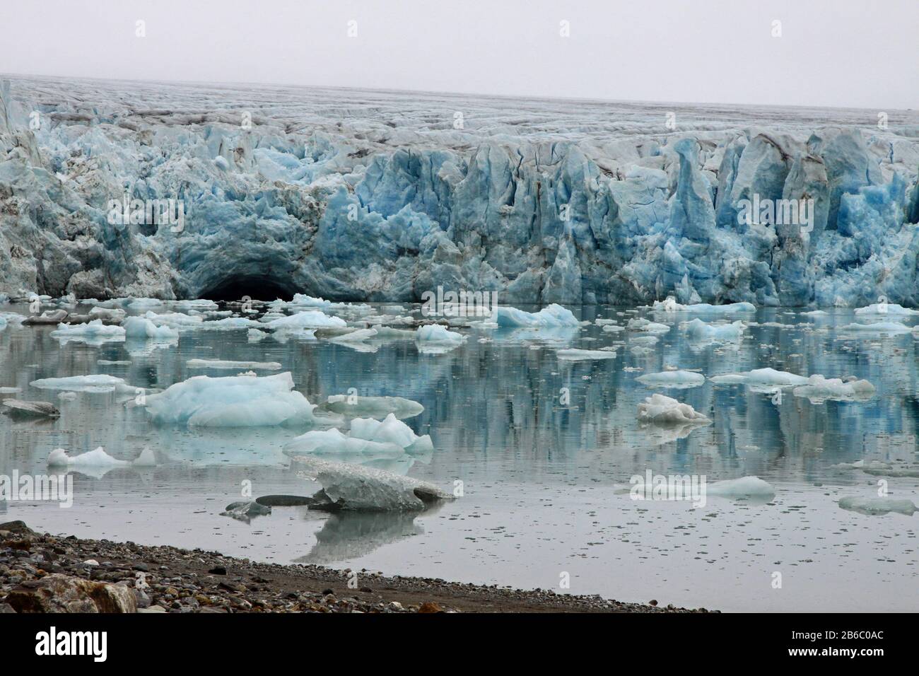 Juli Glacier, Spitzbergen, Norwegen Stockfoto