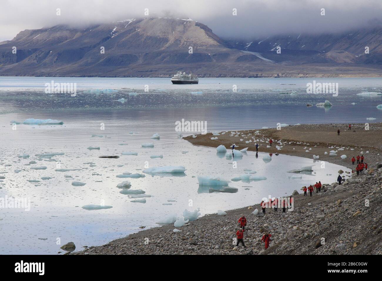 Juli Glacier, Spitzbergen, Norwegen Stockfoto