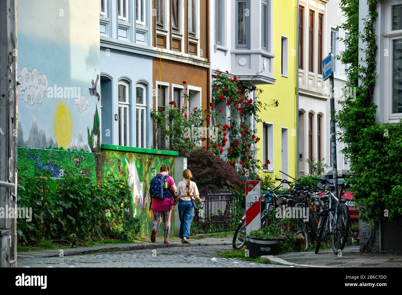 Altbauten, Poststraße, Ostertor, Bremen, Deutschland Stockfoto