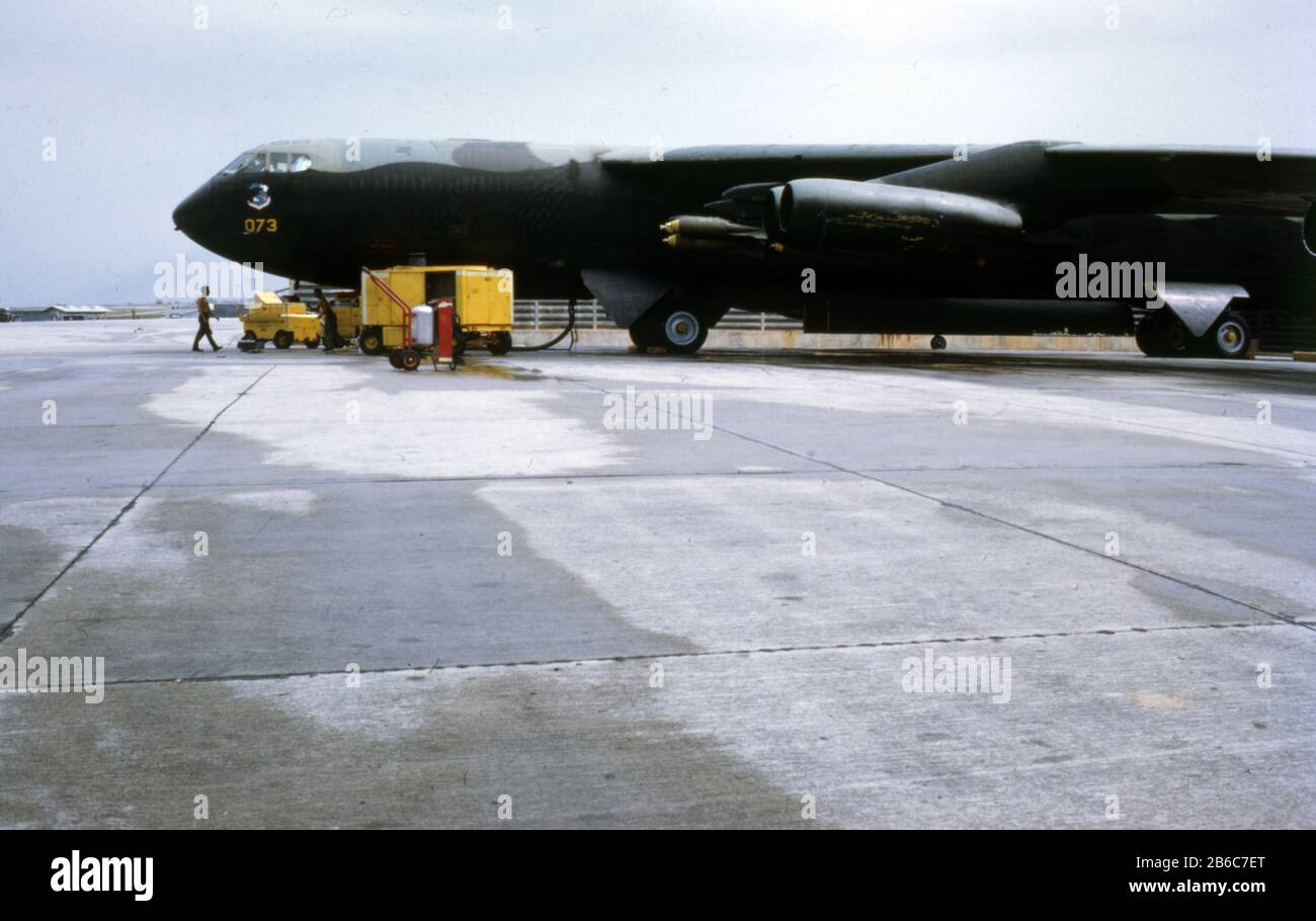 USAF United States Air Force Boeing B-52D Stratofestung mit Bombload Stockfoto