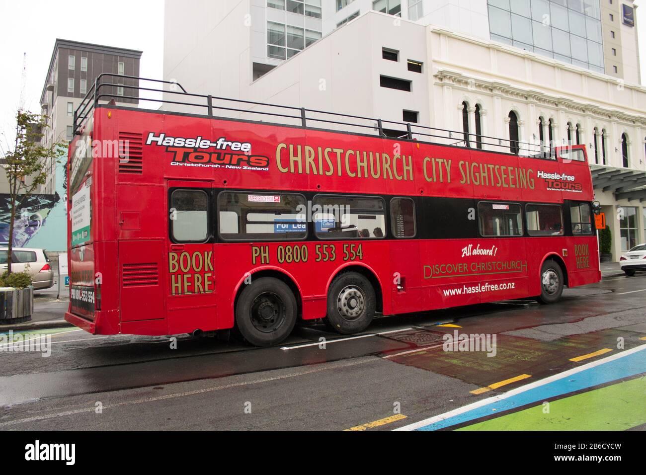 Öffentliche Verkehrsmittel in Christchurch, Neuseeland Stockfoto