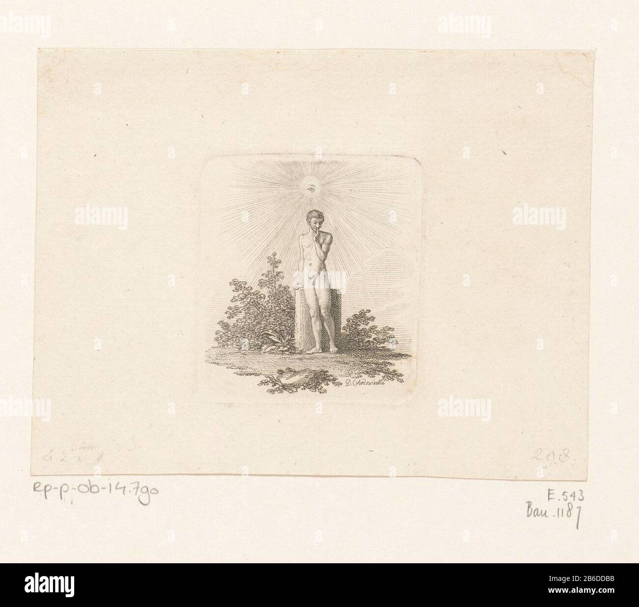 Rücktritt unter dem Auge Gottes Rücktritt unter dem Auge gottes Objekttyp: Bild Artikelnummer: RP-P-ob-14.790Katalogusreferentie Bauer 1187 Engelmann 543 Aufschriften / Marken: Sammlermarke, verso, gestempelt: Lugt 2228 Hersteller : Druckerhersteller Daniel Nikolaus Chodowie: Cki ( Objektliste) Ort Herstellung: Berlin Datum: Kur.: Ätzung; Proofing-Material: Papiertechnik: Ätzmaße: Plattenkante: H × 57 mm b 52 mmToelichtingPent verwendet für: Kars Chin, Anna Luise. Der Nachruhm am Begräbnisstage seligen meiner Freundin ihrem Chodowiecky. Berlin Stockfoto