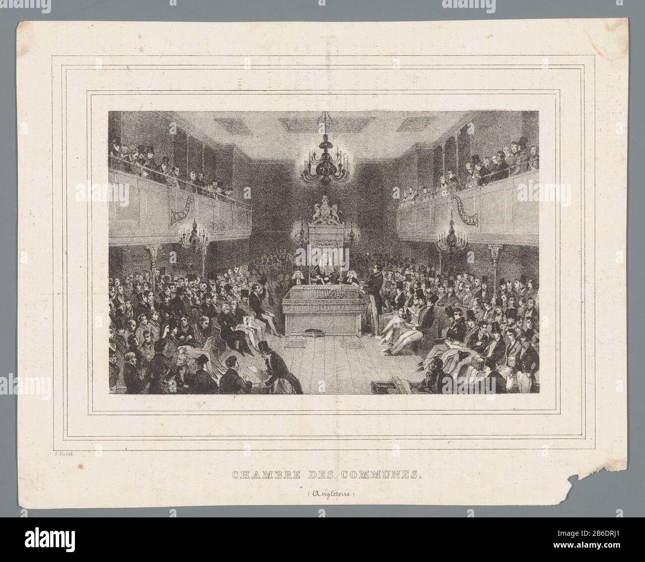 Sitzung des Unterhauses in London Chambre des Communes (Angleterre) (Titelobjekt) Sitzung des Unterhauses in London Chambre des Communes (Angleterre) Objekttyp: Abbildung Artikelnummer: RP-P-1905-2593 Aufschriften/Marken: Sammlermarke, Verso, gestempelt: Lugt 2228A Hersteller: Druckerhersteller Jules David (1808-1892) (denkmalgeschütztes Gebäude) Ort Herstellung: Paris Datum: Am oder nach dem Jahr 188 - oder für das Jahr 1872 Material: Papier-Papiertechnik: Lithographie (Technik) Abmessungen: Blatt: H 166 mm × W 208 mm Betreff: Unterhaus , Parlament, Kammer Wo: Parlamentsgebäude Stockfoto