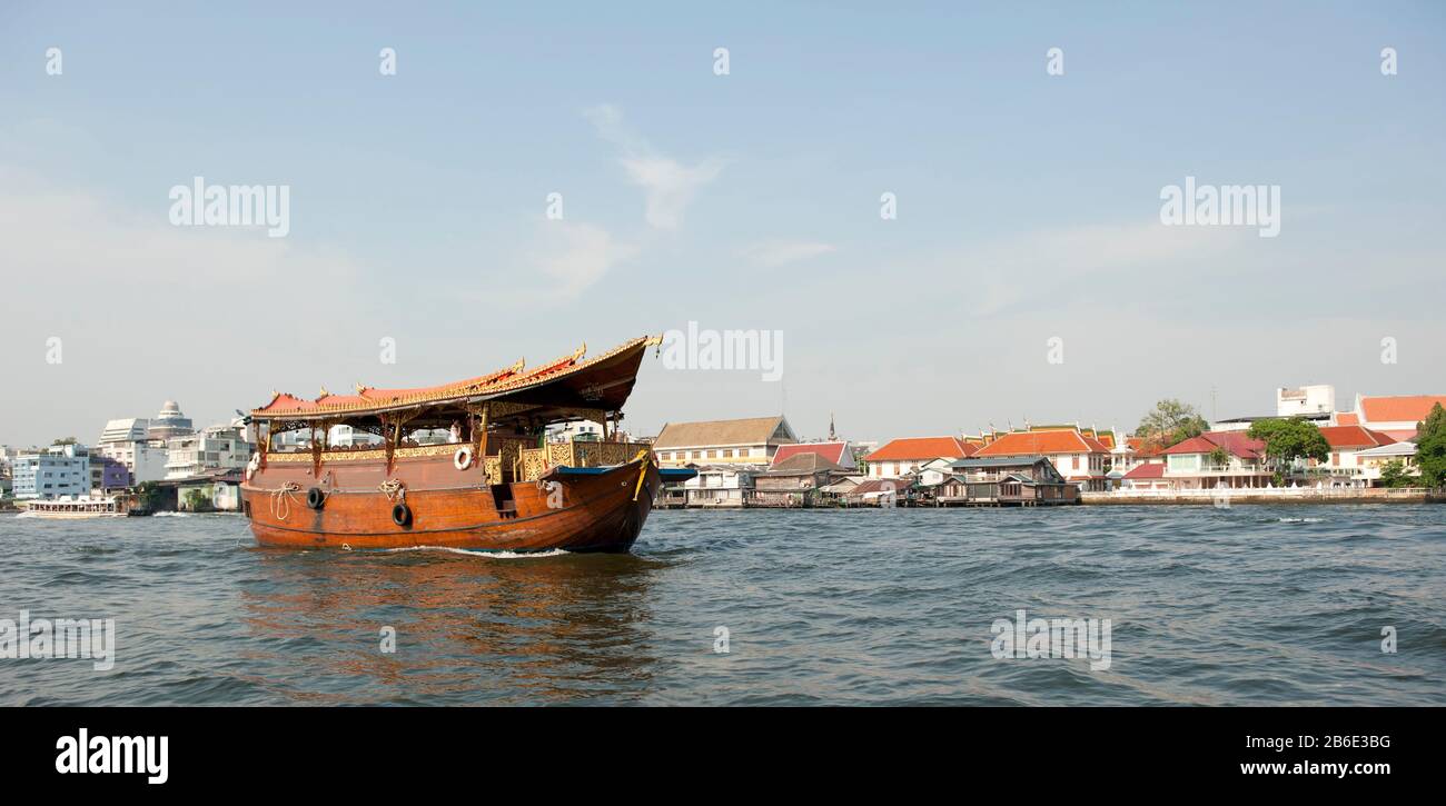 Auch in einem Fluss Chao Phraya River, Bangkok, Thailand Stockfoto