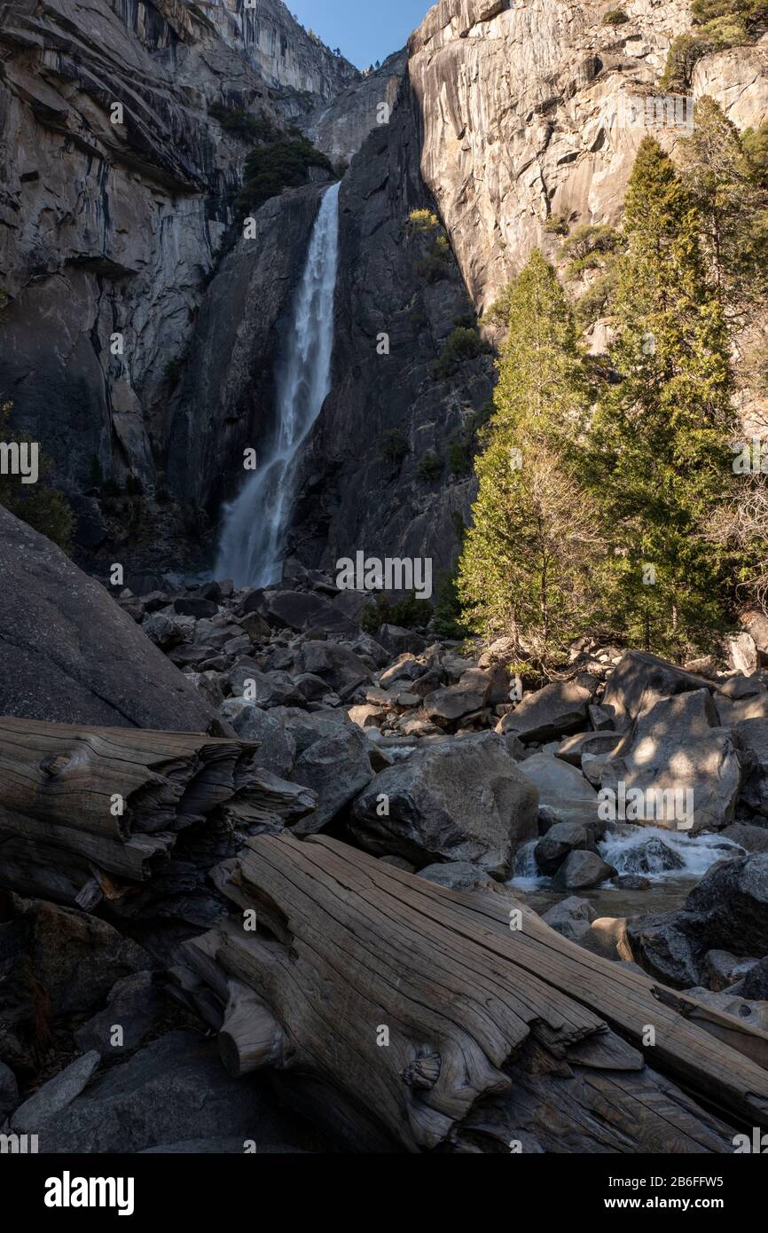 Yosemite Falls im Yosemite-Nationalpark, Kalifornien, USA Stockfoto