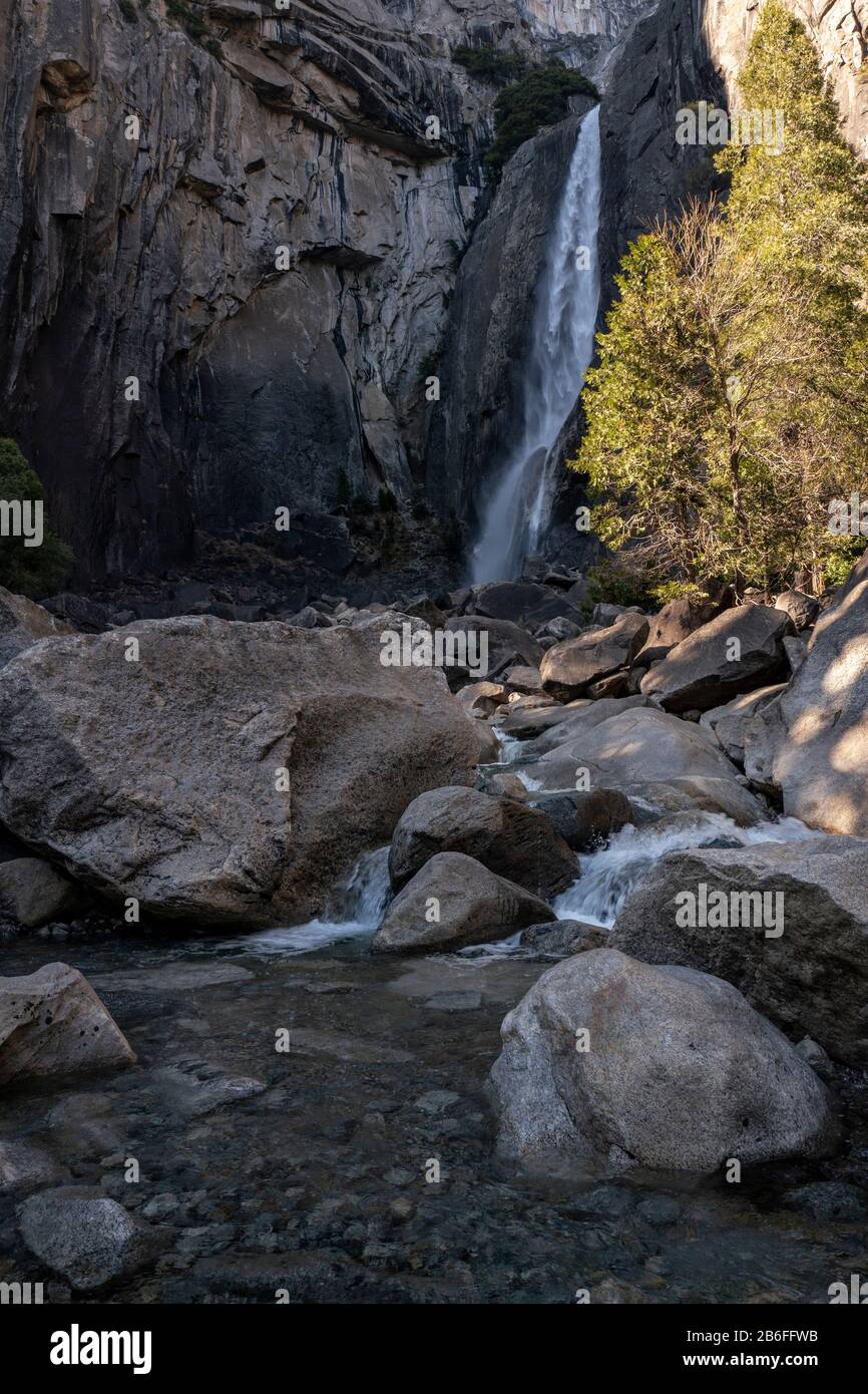 Yosemite Falls im Yosemite-Nationalpark, Kalifornien, USA Stockfoto