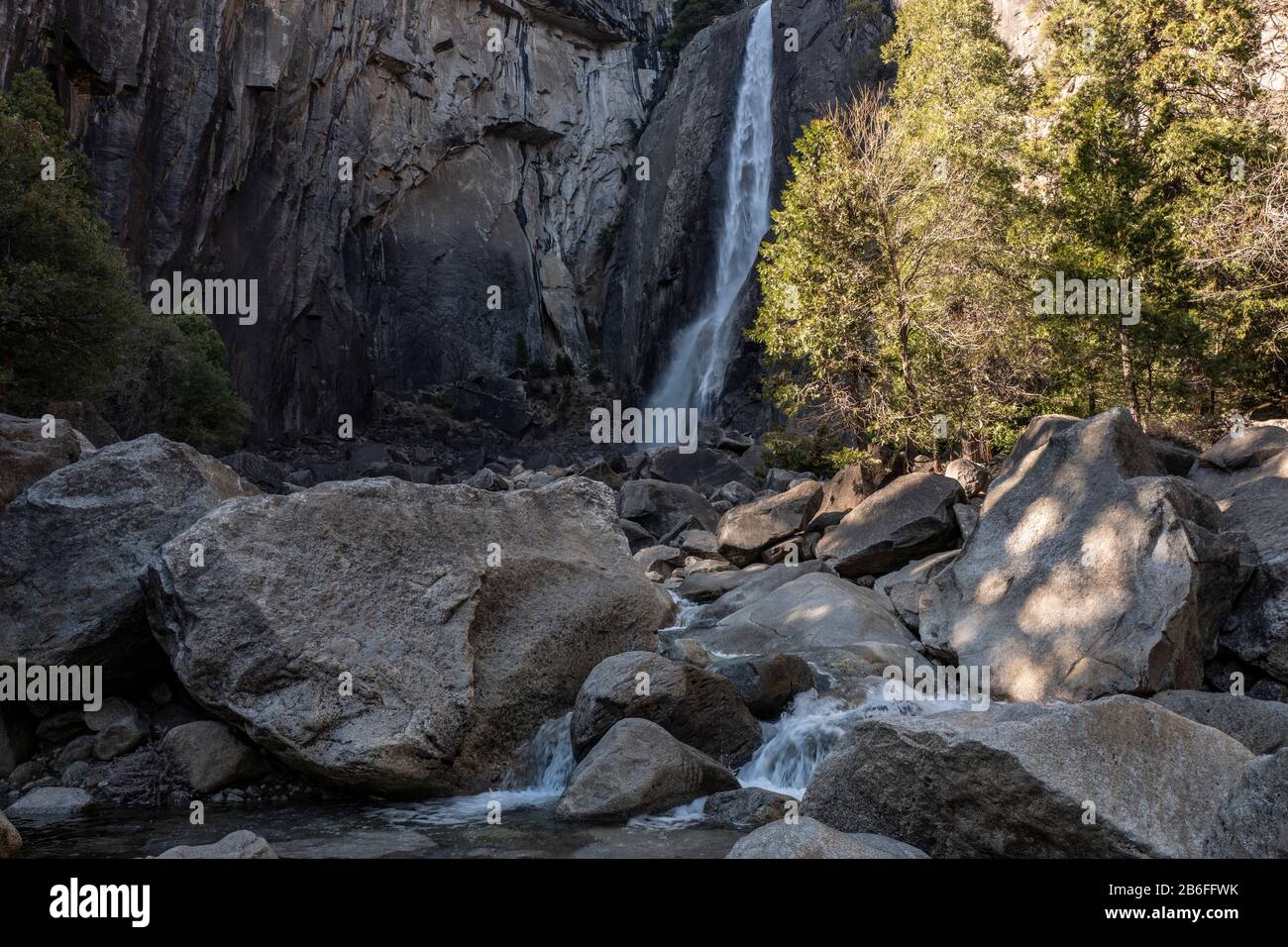 Yosemite Falls im Yosemite-Nationalpark, Kalifornien, USA Stockfoto