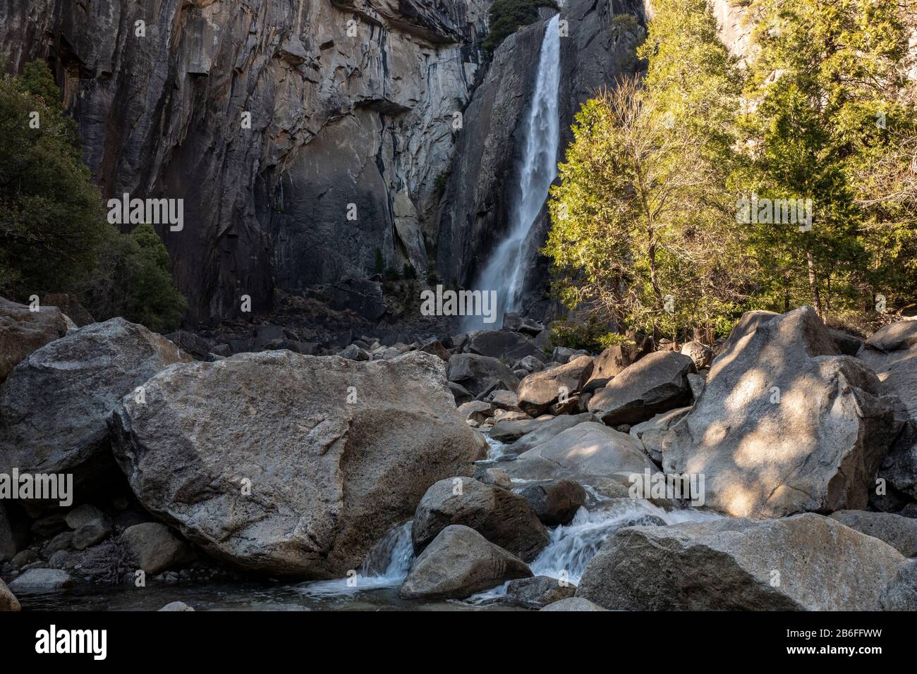 Yosemite Falls im Yosemite-Nationalpark, Kalifornien, USA Stockfoto