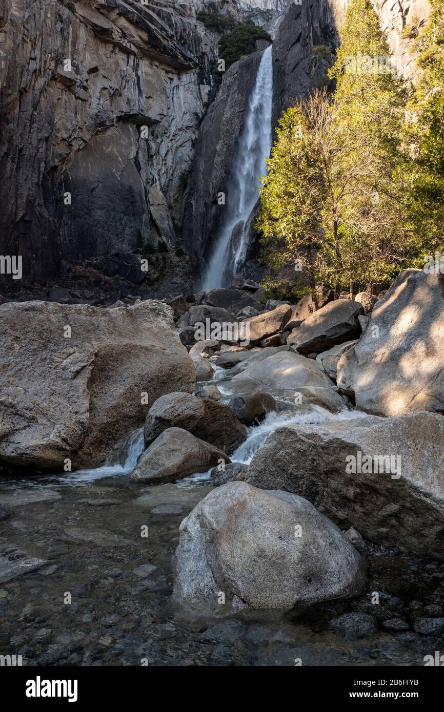 Yosemite Falls im Yosemite-Nationalpark, Kalifornien, USA Stockfoto