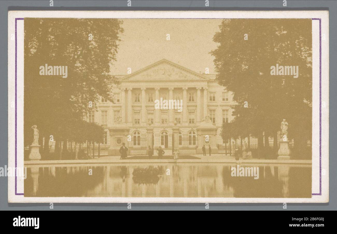 Brüssel, Palast der Nation Brüssel, Palais de la Nation Objekttyp: Foto carte-de-visite Objektnummer: RP-F24313 Hersteller: Fotograaf: L. Cerf (vermeld op Objekt) dating: 1855-1880 Abmessungen: Geheel: H 62 mm × b 105 mm Stockfoto