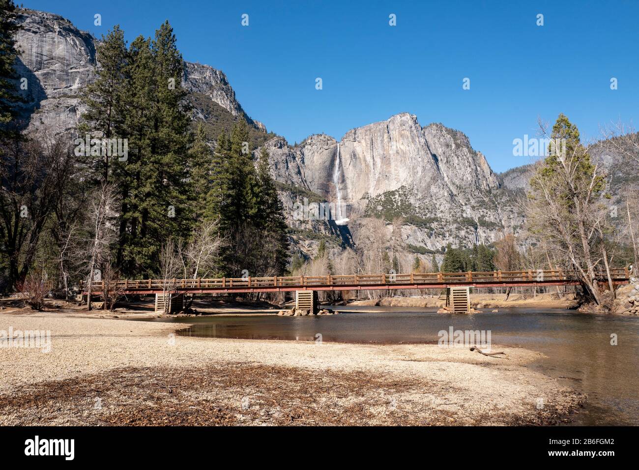 Yosemite Falls im Yosemite-Nationalpark, Kalifornien, USA Stockfoto