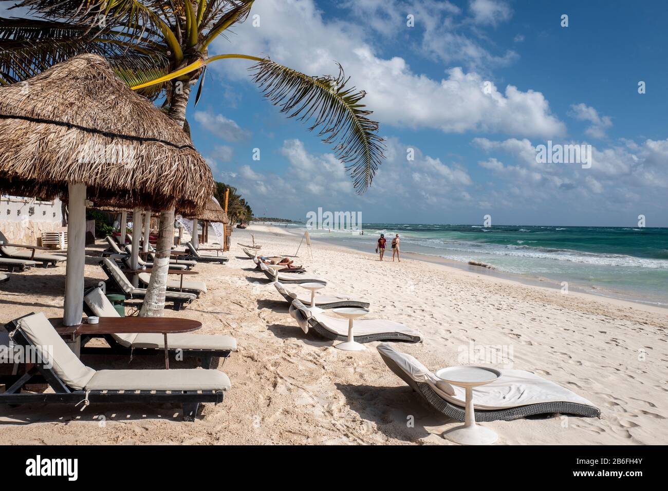 Strand von Akumal in Quintana Roo, Mexiko Stockfoto