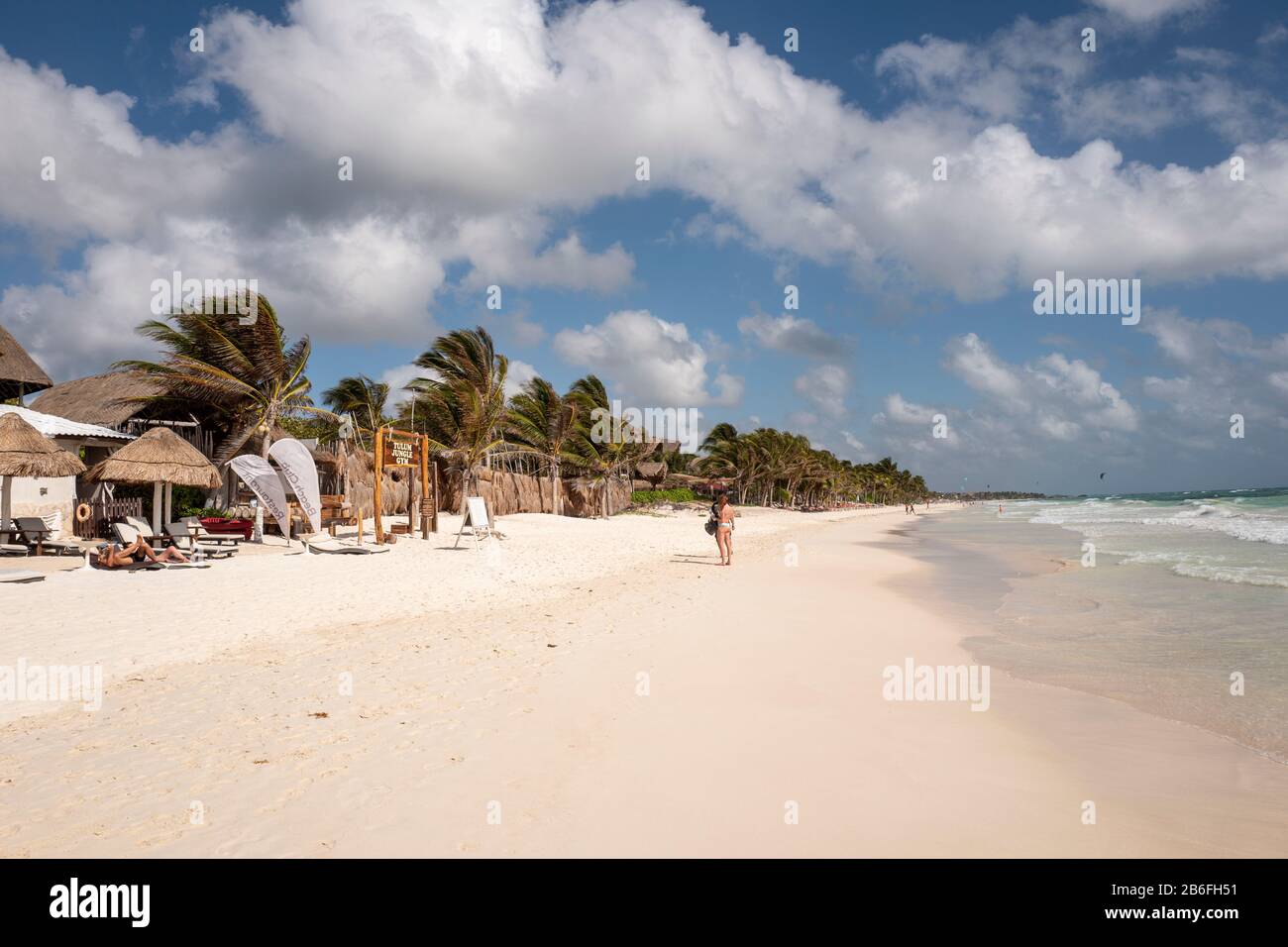 Strand von Akumal in Quintana Roo, Mexiko Stockfoto