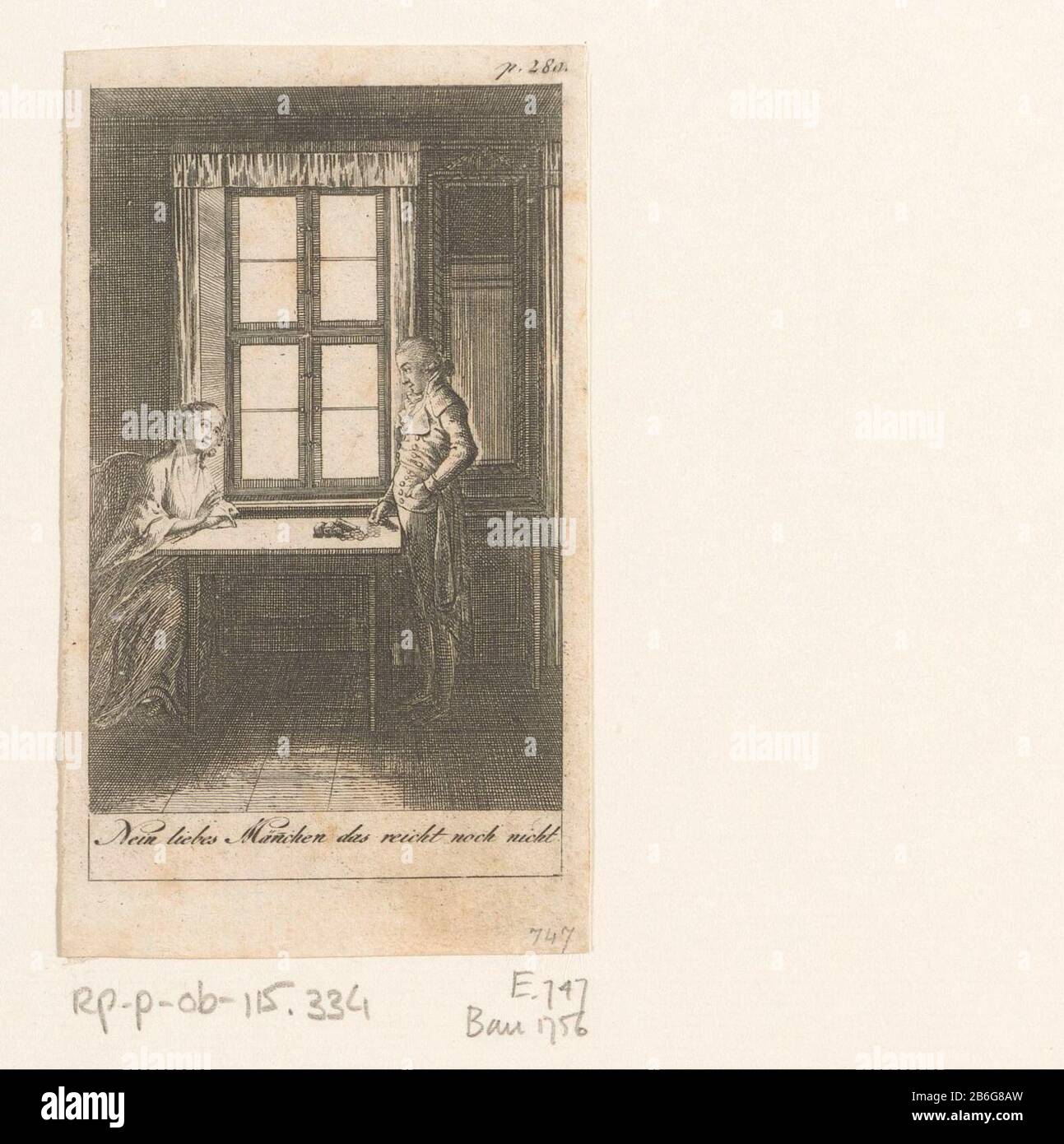 Charlotte spricht mit ihrem Mann über Geld Mit Bildunterschrift und Seitenverweis in den Duits. Hersteller : Druckerhersteller Daniel Nikolaus Chodowie: Ckinaar Eigendesign: Daniel Nikolaus Chodowieckiuitgever: Adam Friedrich Böhme Platzfertigung: Druckmaschine: Berlin zum Eigendesign: Berliner Verleger: Leipzig dating: 17094 Material: Papiertechnik: Ätzmaße: Blatt: H 105 mm (abgeschnittene Innenkante) × W 60 mm (abgeschnittene Innenkante) Bemerkungen Aufdruck für: Ehrenberg, Friedrich. Leipziger Taschenbuch für Frauenzimmern zum Nutzen und Vergnügen auf das Jahr 1795 Leipzig: Adam Friedrich Böhme, s.a Stockfoto