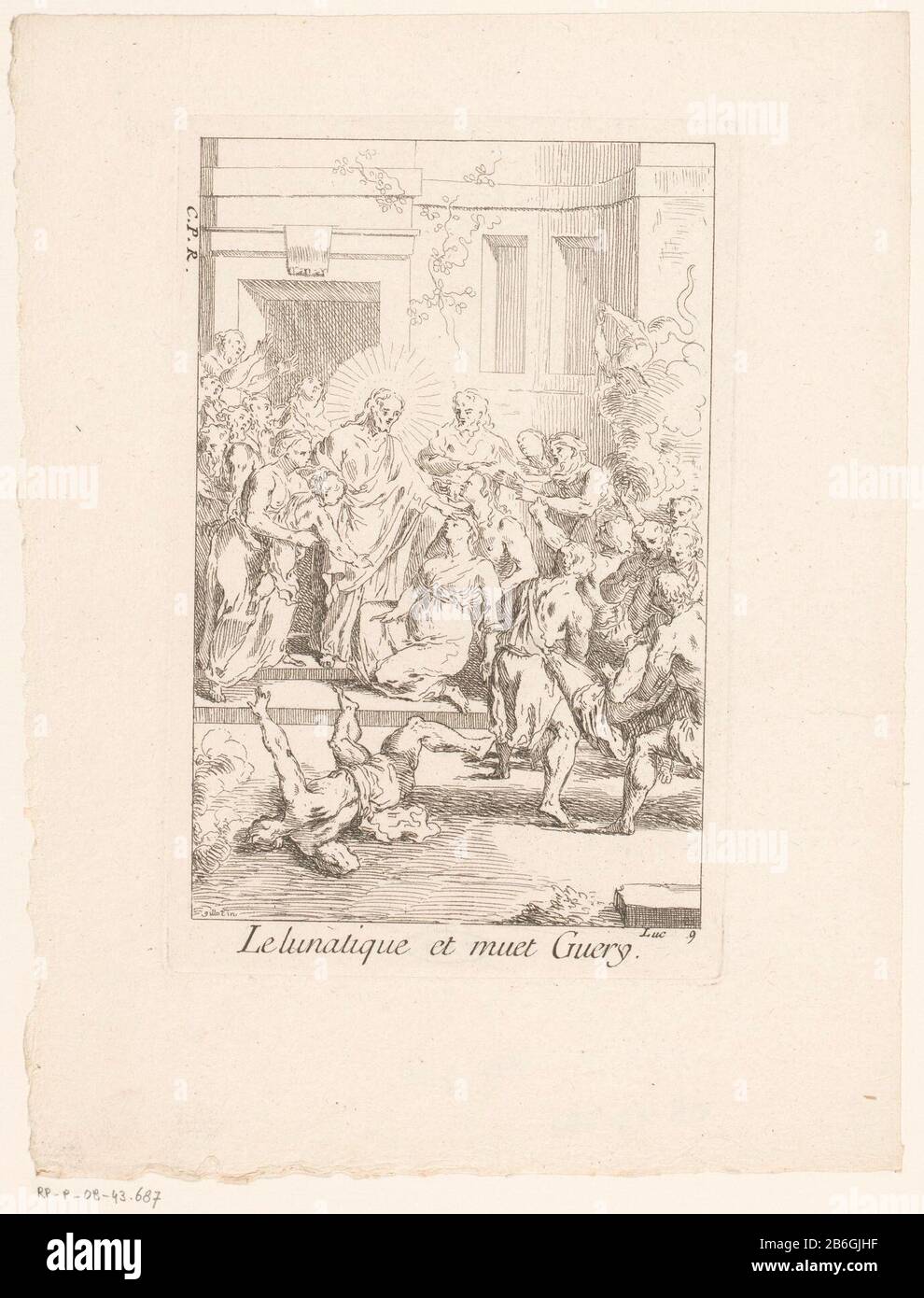 Christus heilt das besessene und das dumme Le lunatique et muet Guery (Titelobjekt) Leben und Passion Christi (Serientitel) La Vie de Jesus NS C (Serientitel) Christus heilt das besessene und stommeLe lunatique et muet Guery (Titelobjekt) Leben und Passion Christi (Serientitel) La Vie de N.S. Jesus C. (Serientitel) Objekttyp: Bild Artikelnummer: RP-P-ob-43.687Katalogisreferentie: IFF 18e siècle 728 Aufschriften / Marken: Sammlermarke, Verso, gestempelt: Lugt 2228 Hersteller: Druckerhersteller Gabriel Huquier (denkmalgeschütztes Gebäude) Druckerhersteller Jacques Gabriel Huquier (möglich) zur Gestaltung: Claude Stockfoto