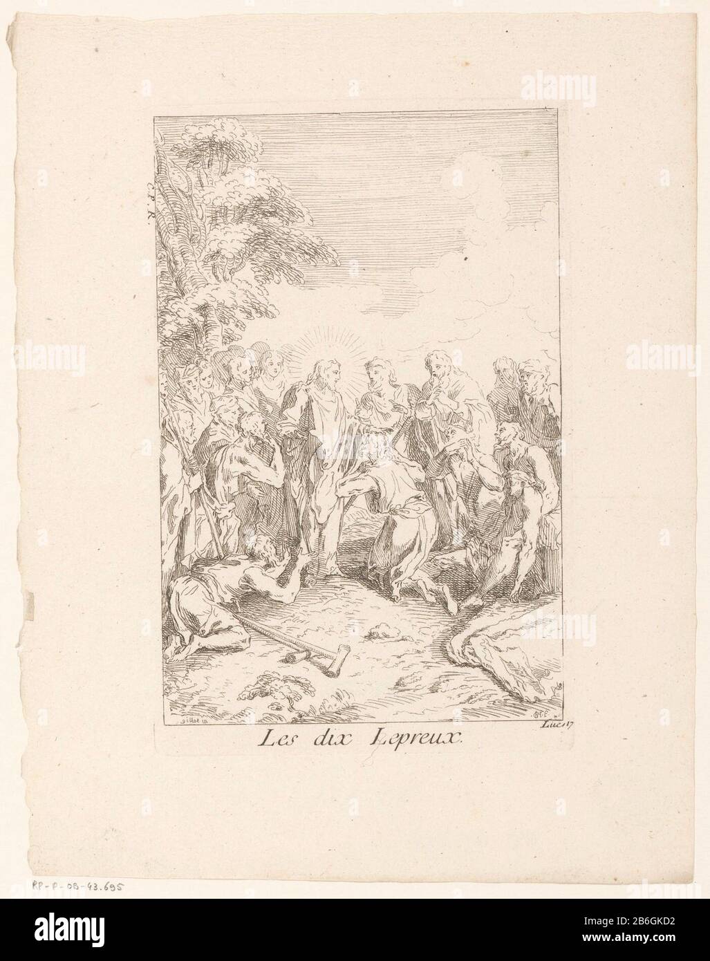 Christus heilt die Aussätzigen Les dix LEPREUX (Titelobjekt) Leben und Passion Christi (Serientitel) La Vie de Jesus NS C (Serientitel) Christus heilt MelaatsenLes dix LEPREUX (Titelobjekt) Leben und Passion Christi (Serientitel) La Vie de N.S. Jesus C. (Serientitel) Objekttyp: Bild Artikelnummer: RP-P-ob-43.695Katalogisreferentie: IFF 18e siècle 736 Aufschriften / Marken: Sammlermarke, verso, gestempelt: Lugt 2228 Hersteller: Druckerhersteller Gabriel Huquier (denkmalgeschütztes Gebäude) Druckerhersteller Jacques Gabriel Huquier (möglich) zur Gestaltung: Claude Gillot (Verlag) Gabriel Huquiituge: Gabriel Huquituge Stockfoto