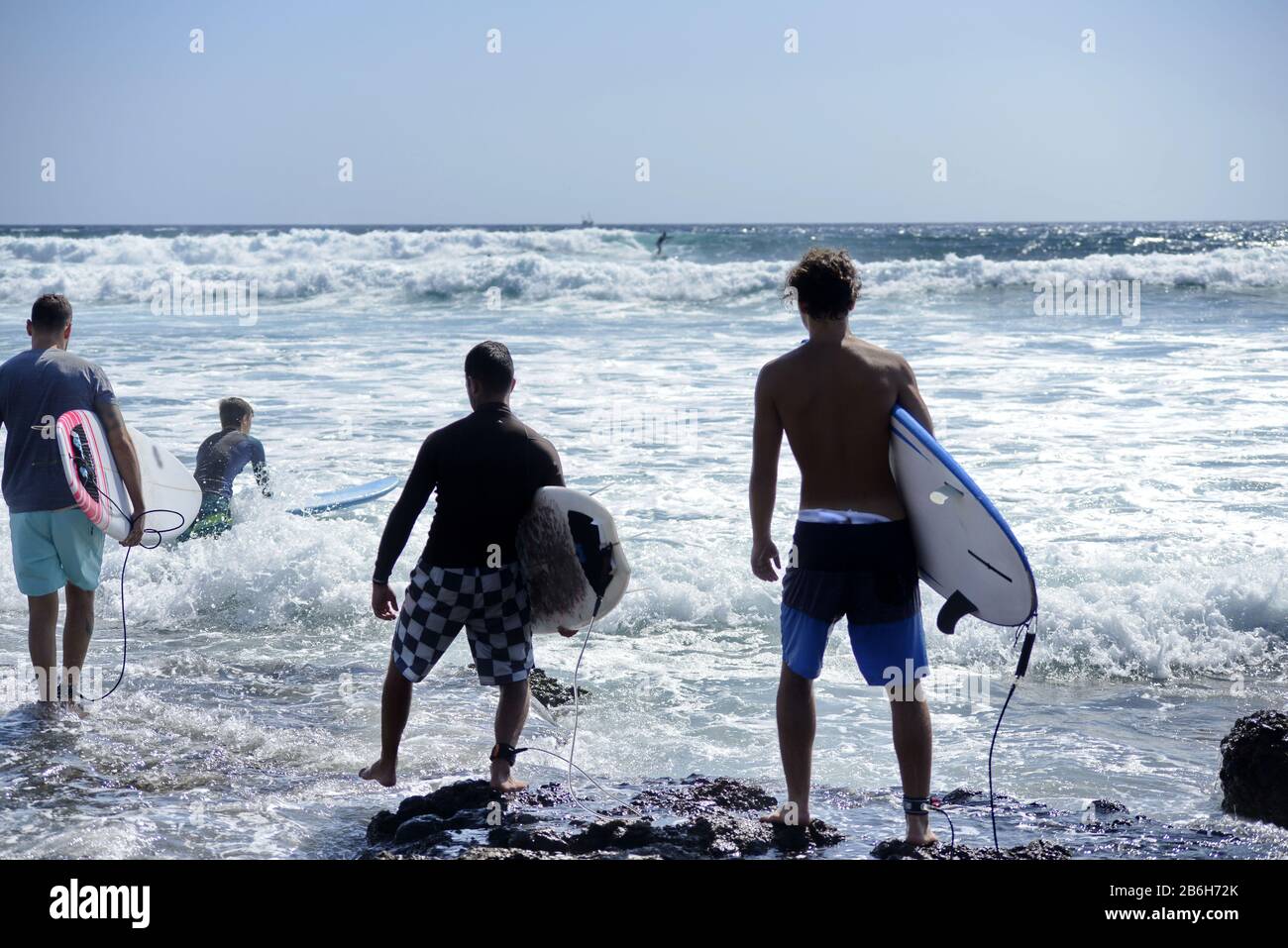 Welle für Surfer Stockfoto