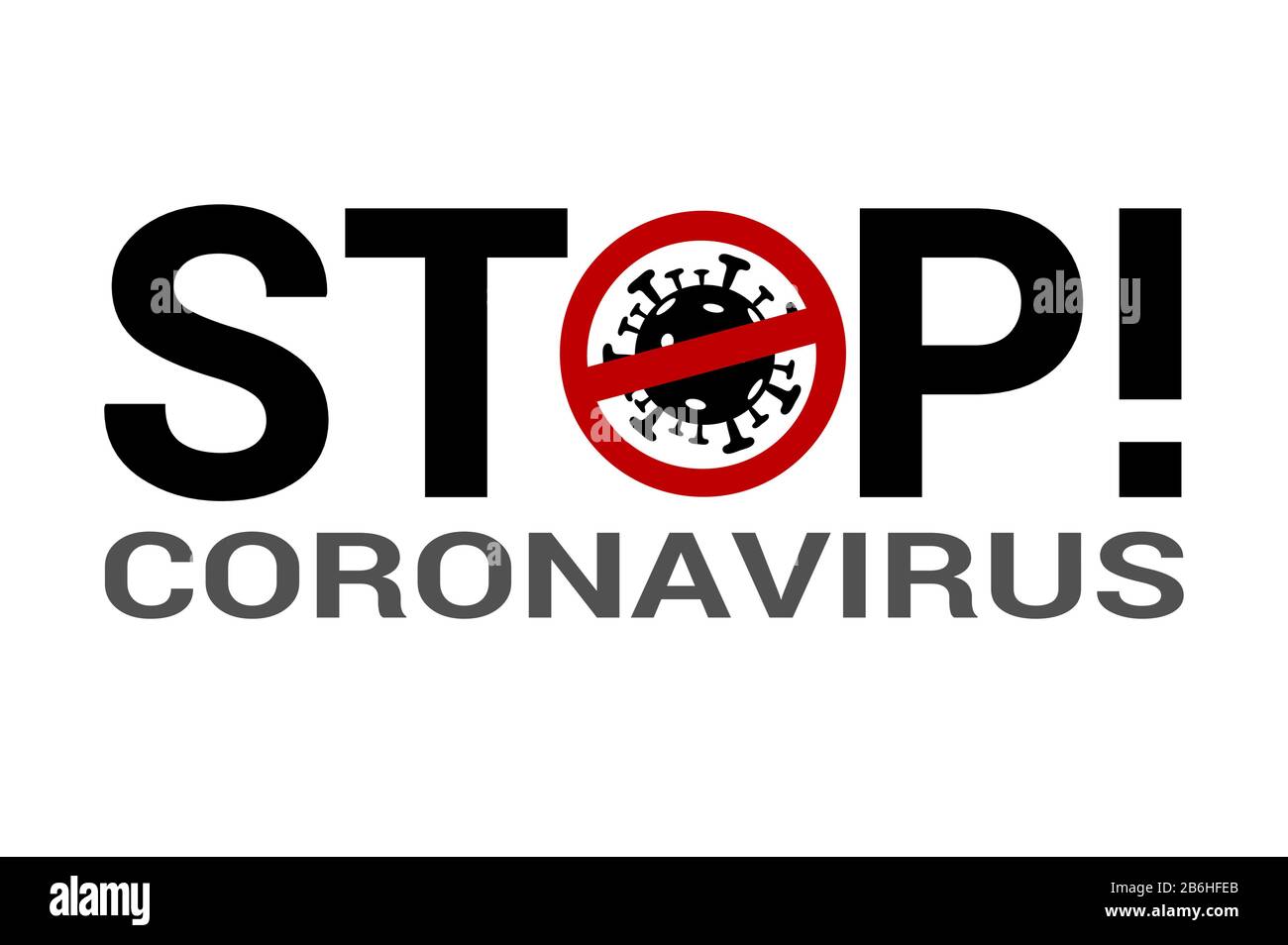 Coronavirus-Vektor. Symbol für Corona-Virus. Bildungs-Piktogramm. Abbildung Mikrobe. Covid-19 Stoppschild. Ncov-19 Bakterien. Virusinfektion. Stock Vektor