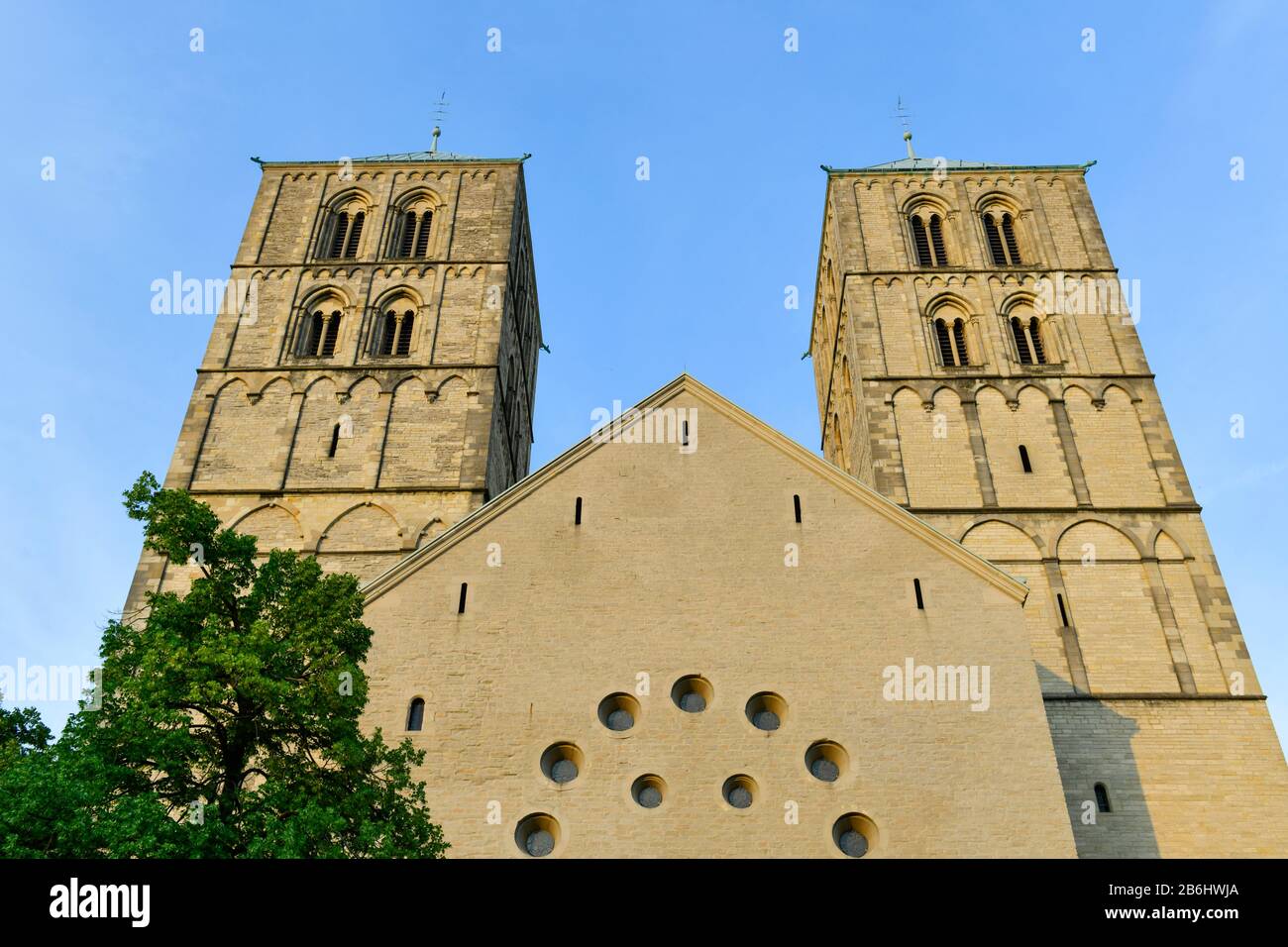 St.-Paulus-Dom, Domplatz, Münster, Nordrhein-Westfalen, Deutschland Stockfoto