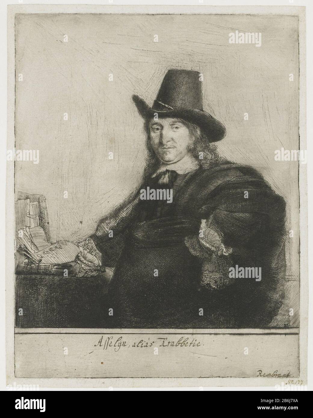 Der Maler Jan Asselijn Crabbetje Der Maler Jan Asselijn Crabbetje Objektart: Bild Artikelnummer: RP-P-1961-1152Katalogusreferenie: Neu Hollstein Dutch 236-2 (7) Bartsch 277-2 (3) Hollstein Dutch 277-2 (3) Markierungen / Marken: Unterschrift und Datum, unten rechts: 'Rembrandt / f 16'opschrift, unten Mitte, Stift und braun, 'Asselijn, alias Krabbetie'opschrift, unten rechts, Stift und Braun,' Rembrant'opschrift, unten rechts, Stift und Braun, 'Nr. 177 'Mark auf der Rückseite unten Mitte: Lugt 2228merk, verso links: Lugt 2632opschrift, verso Mitte, rote Kreide: '3 fl'opschrift, verso unten rechts, Stockfoto