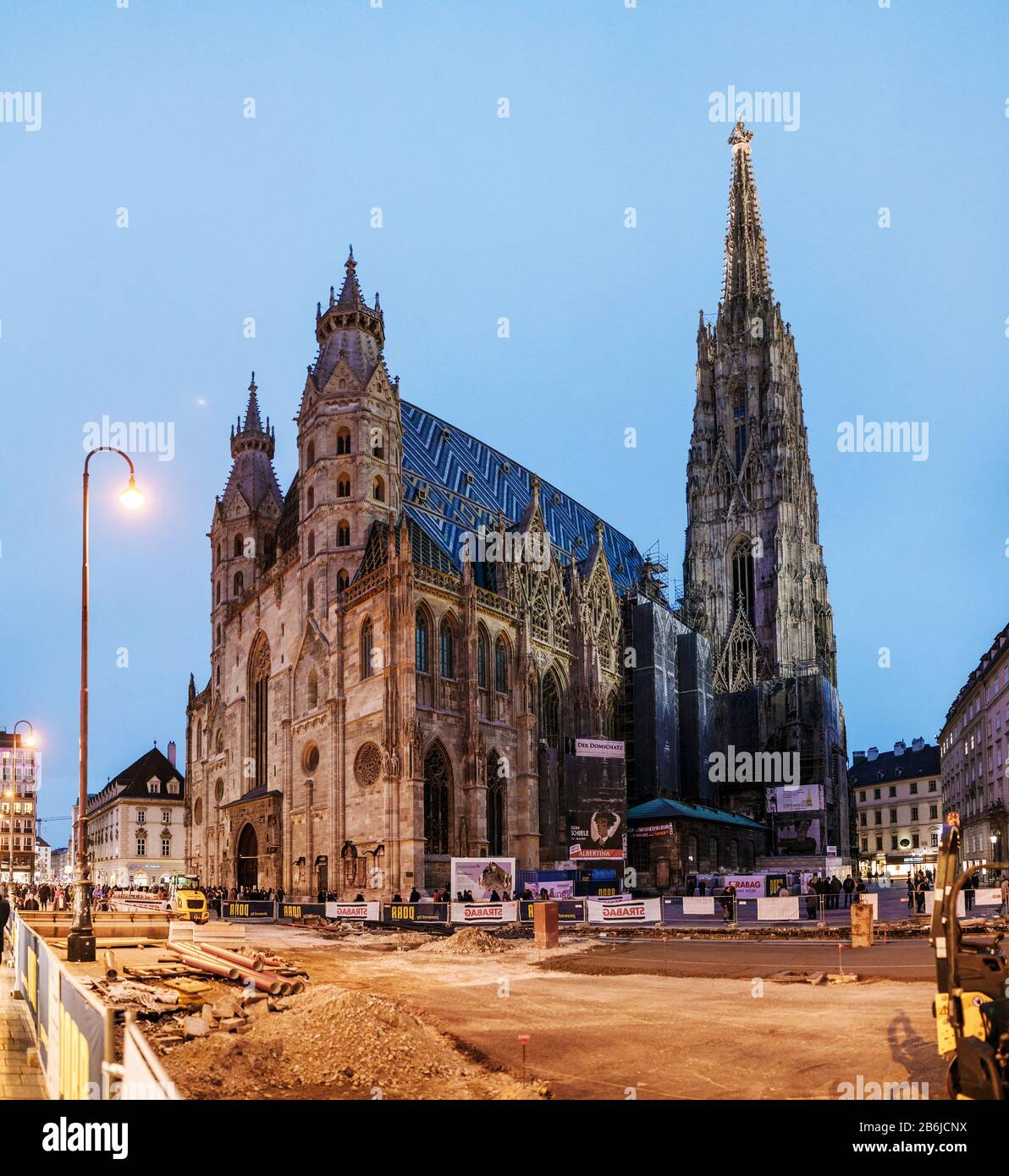 Wien, ÖSTERREICH, 22. MÄRZ 2017 Dom St. Stephan oder Stephansdom in