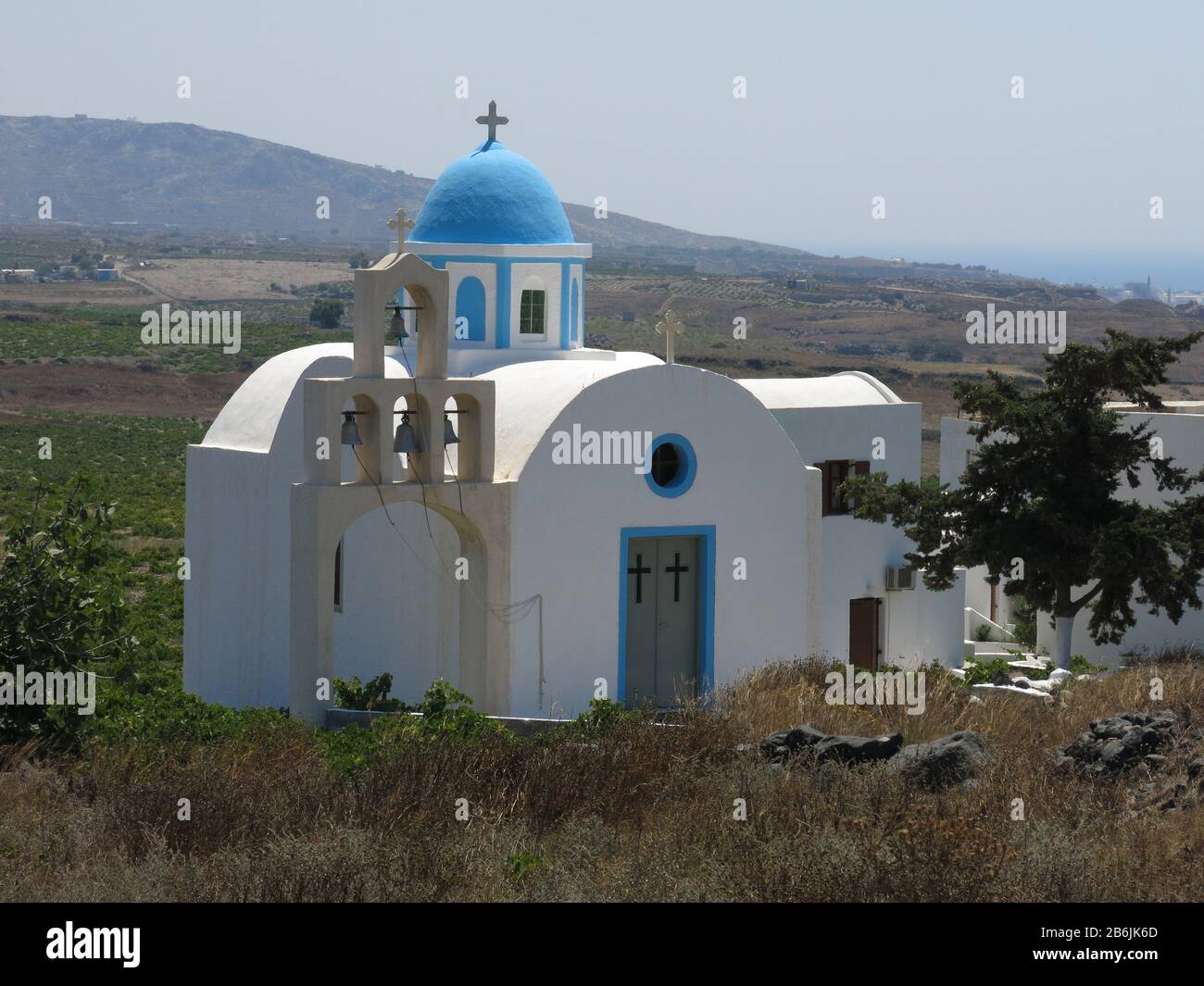 Kirche, Santorini Stockfoto