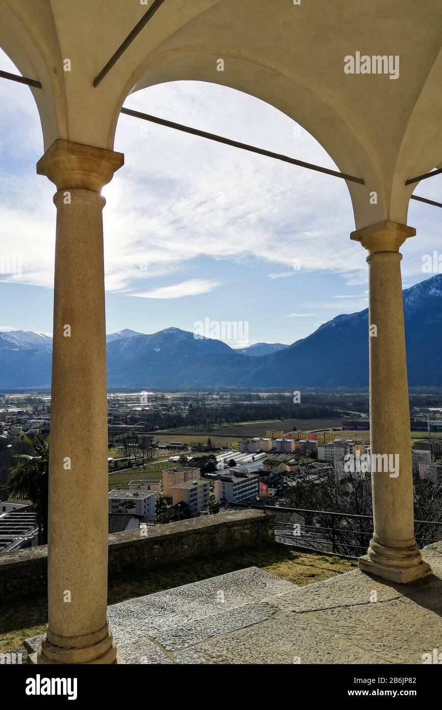 Schweiz, Kanton Ticino, Tenero Contra Stockfoto