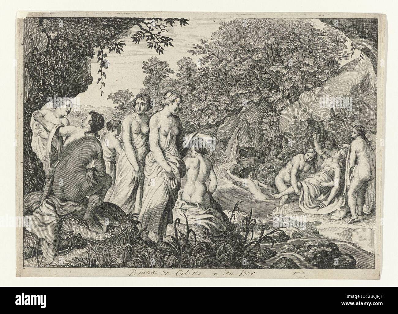 Diana entdeckt die Schwangerschaft von Callisto Metamorphosen von Ovid (Serientitel) Diana entdeckt die Schwangerschaft CallistoMetamorfosen Ovid (Serientitel) Eigenschaft Typ: Picture Item Number: RP-P-2013-10-4Catalogusreferentie: Hollstein Dutch 236-Ad-Inschriften / Marken: Number, Verso, schwarze Kreide: '18' Beschreibung: In ihrer Höhle anklagend auf Diana Callisto: Die Kleidung wird von anderen Nymphen zu Onthullen beiseite gezogen. Hersteller ihre Schwangerschaft: Druckmaschine: Theodor Mathamnaar Design: Moses van Uyttenbroeck (zugeschrieben) Dirck van der Lisse (zugeschrieben) Herausgeber: CRIS Stockfoto