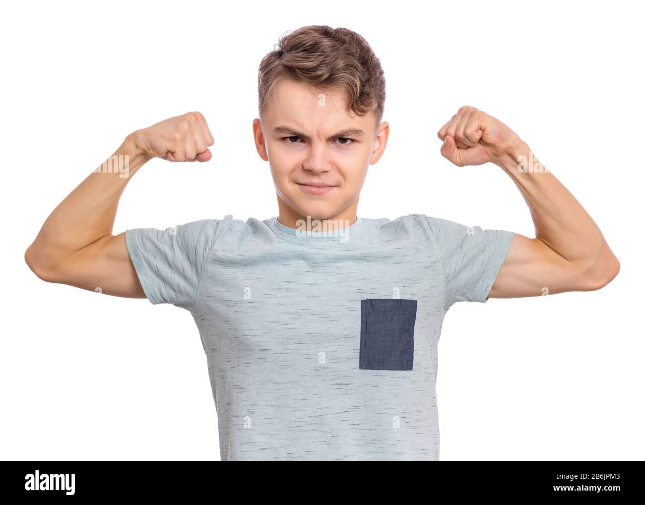 Junge Emotionen und Zeichen Stockfoto