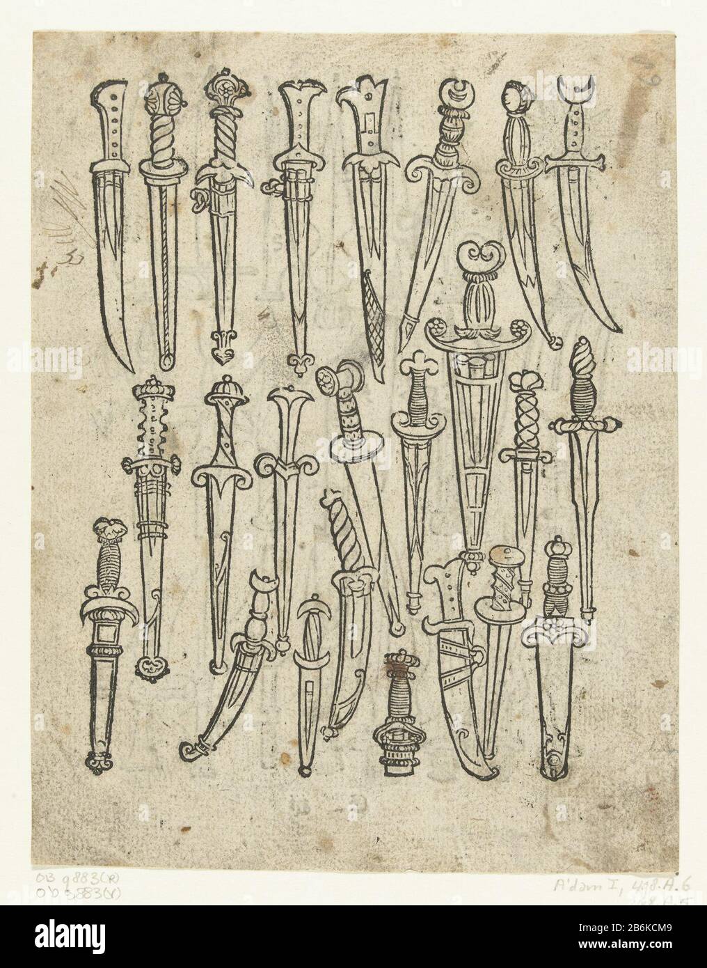 Journal of Series 56 bladen. Hersteller (?): Druckmaschine: Anonymer Entwurf von Heinrich Vogtherr (I) entworfen von Heinrich Vogtherr ( II) Herausgeber: Christian Müller (Verleger) Ort Herstellung: Deutschland (möglich) Datum: 1500 - 1568 Material: Papiertechnik: Holzschnittmaße: Blatt: H 173 mm × W 133 mm Stockfoto