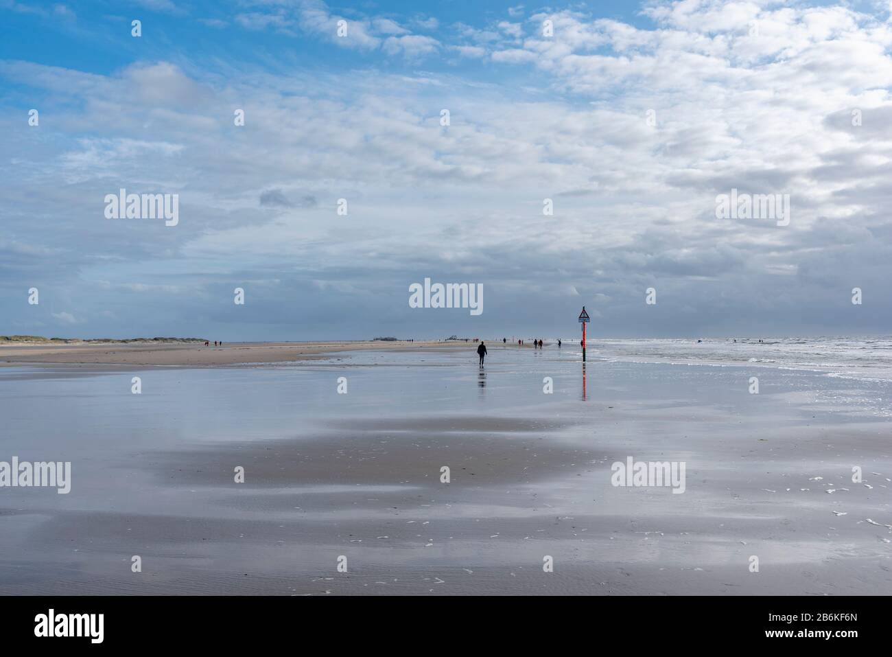 Strand, Sankt Peter-Ording, Schleswig-Holstein, Deutschland, Europa Stockfoto