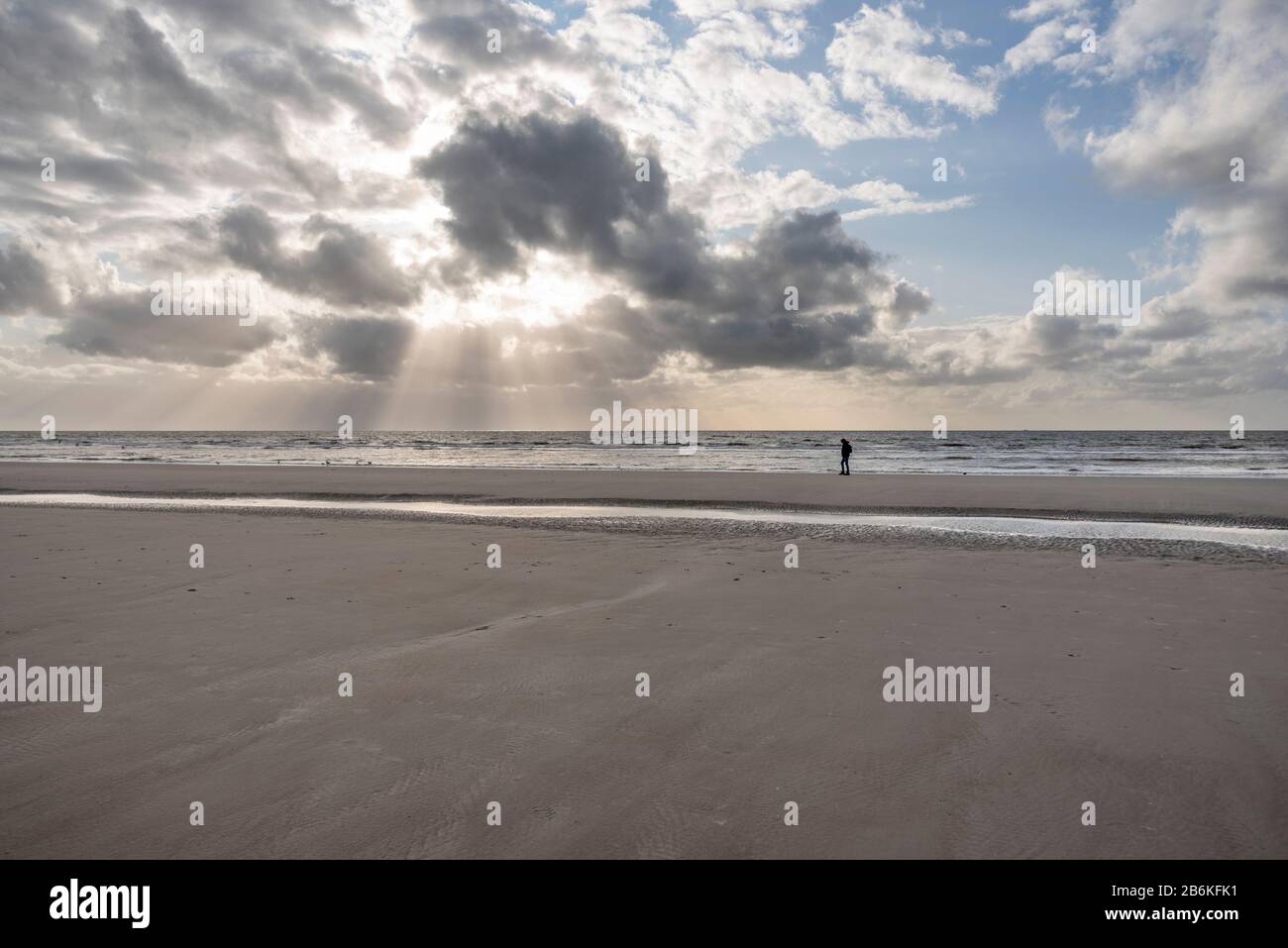 Strand, Sankt Peter-Ording, Schleswig-Holstein, Deutschland, Europa Stockfoto