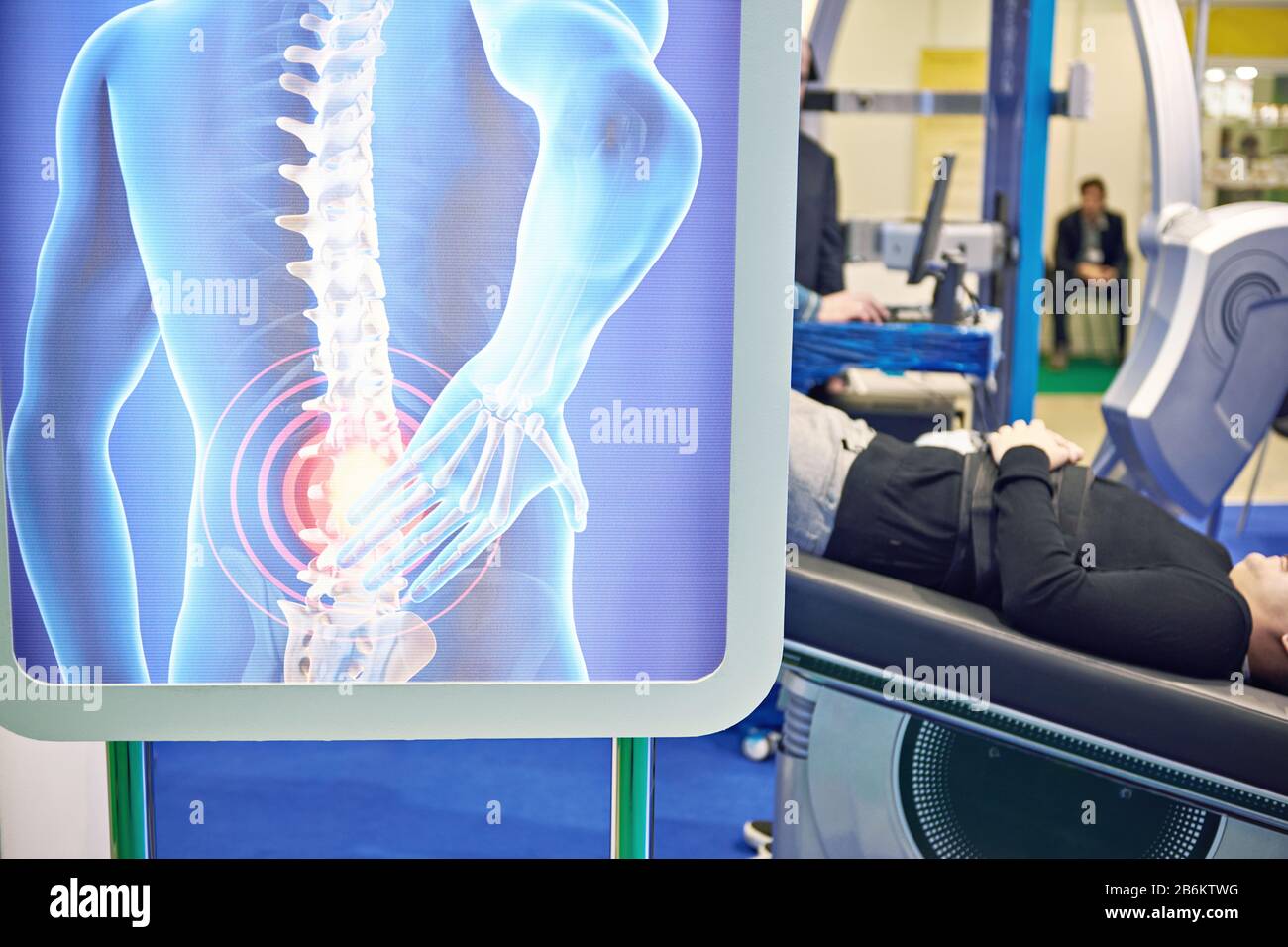 Moderne medizinische Diagnose der Wirbelsäule Stockfoto