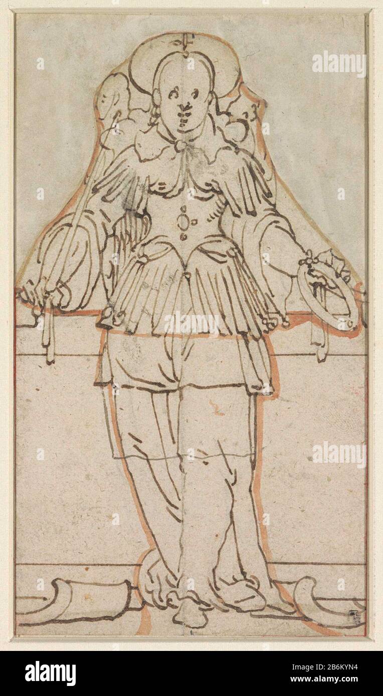 Engel staande allegorische figur en Face Engel: Staande allegorische figur en Face Objektart : tekening Objectnummer: RP-T-1946-57 Hersteller : Zeichner: Hans Ulrich Franck (mogelijk) Zeichner: Anoniem dating: 1600 - 1699 Physikalische Kenmerken: Stift in Prellung, Penseel in Roodmaterial: Papel: Maß: Technik: Technik: Technik: Technik: Technik H 150 mm (Boven uitgeknipt) × b 88 mm Stockfoto