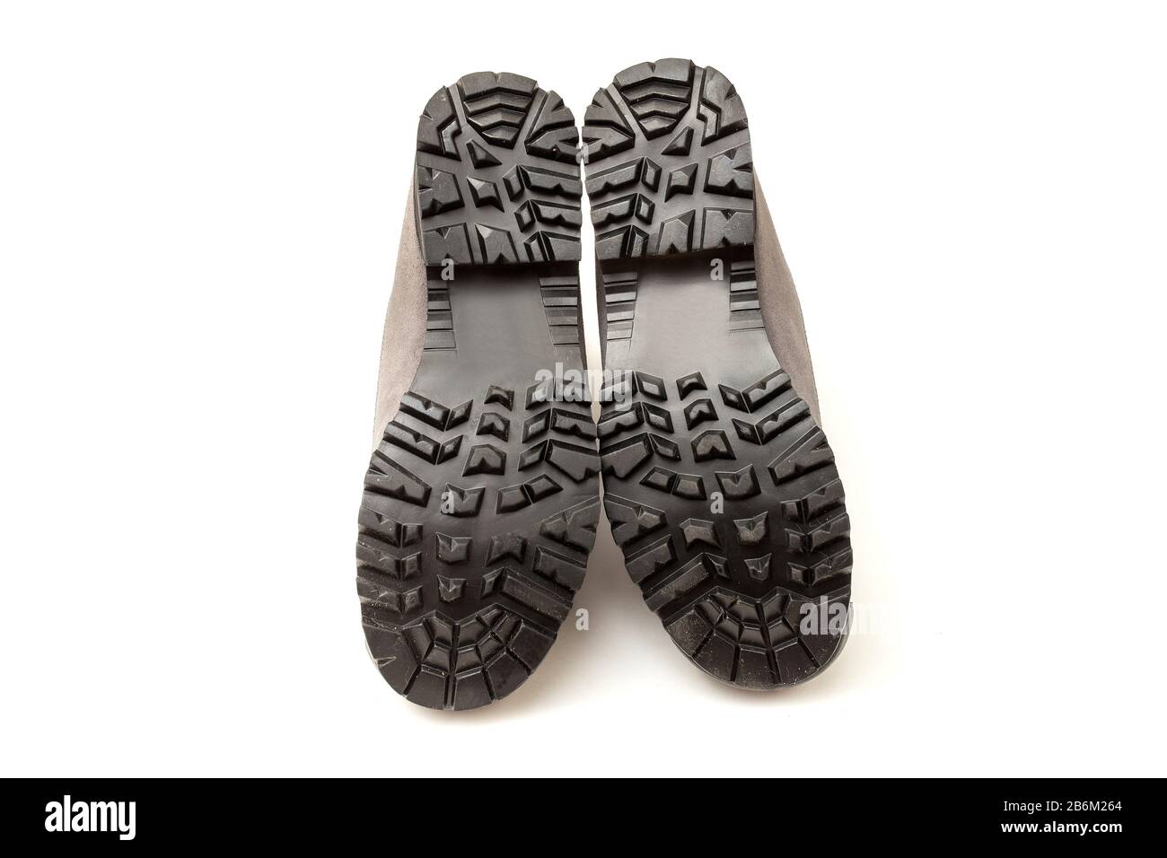 Trekking-Schuhe Sohle isoliert Stockfoto