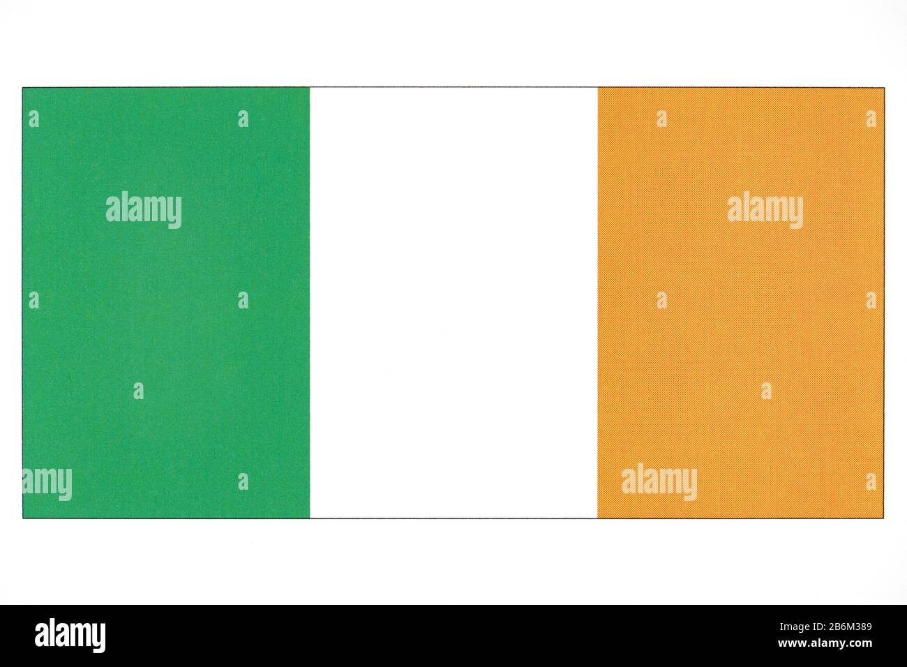 Nationalflagge von Irland. Stockfoto