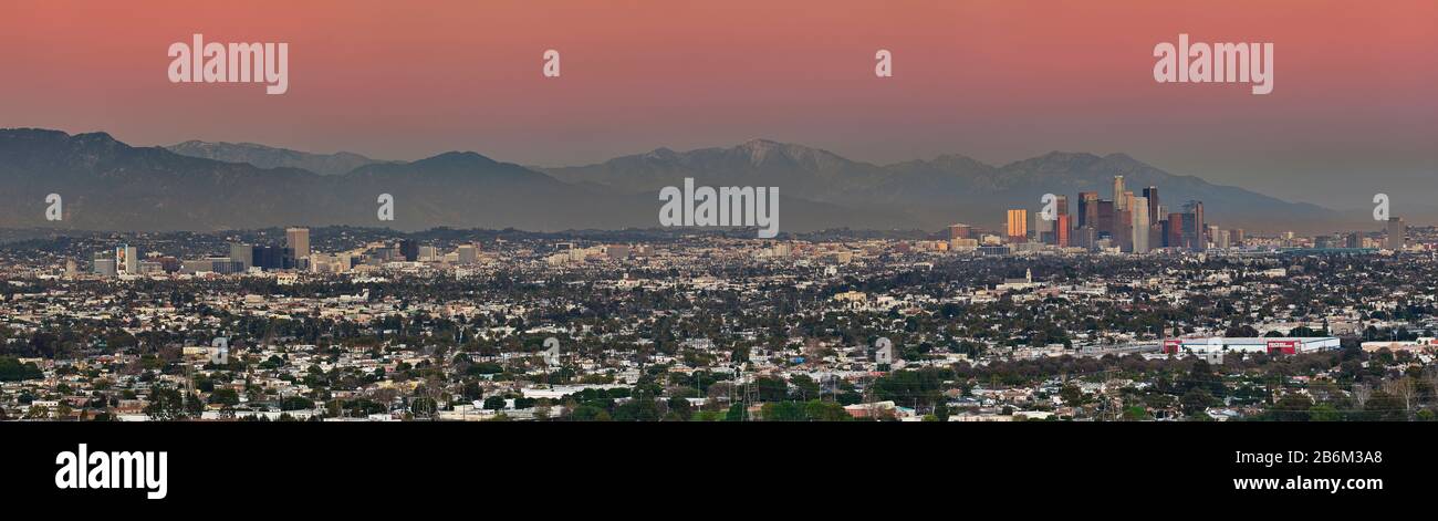 Blick auf die Gebäude in der Stadt, Beverly Hills, Century City, Los Angeles, Kalifornien, USA Stockfoto