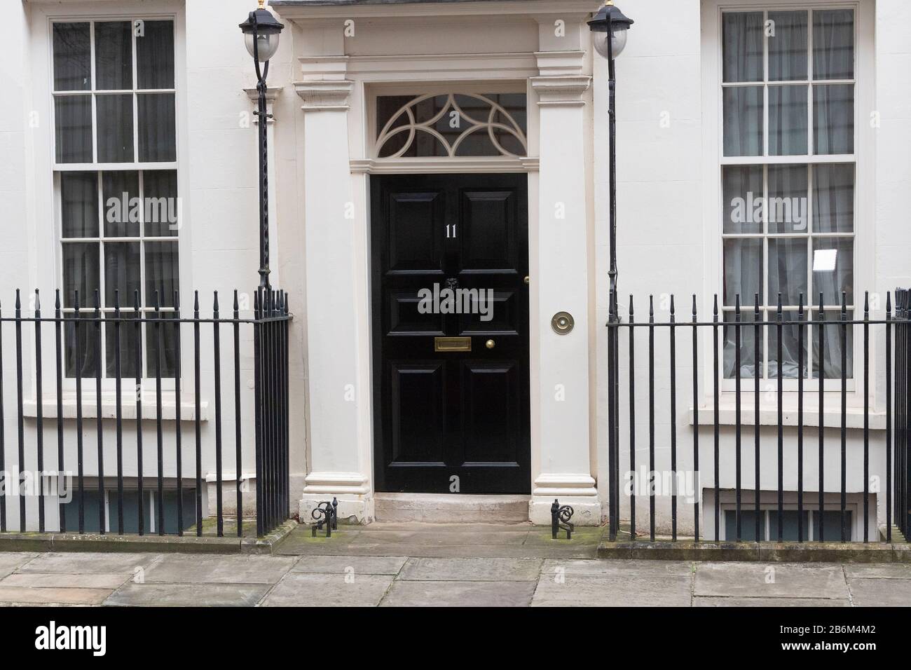 März 2020. London, Großbritannien. Außenansicht von Nr. 11. Downing Street. Foto von Ray Tang/Ray Tang Media Stockfoto