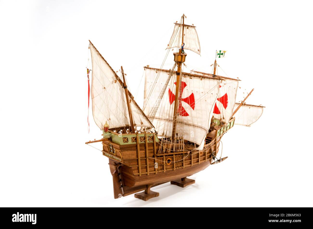 Old Galleon Santa Maria aus Kolumbus Stockfoto