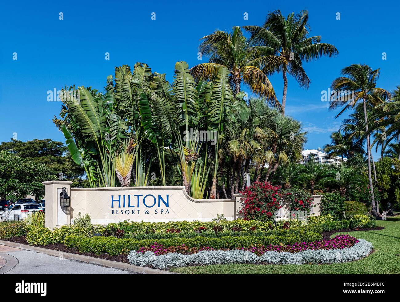 Das Hilton Resort and Spa auf Marco Island in Florida. Stockfoto