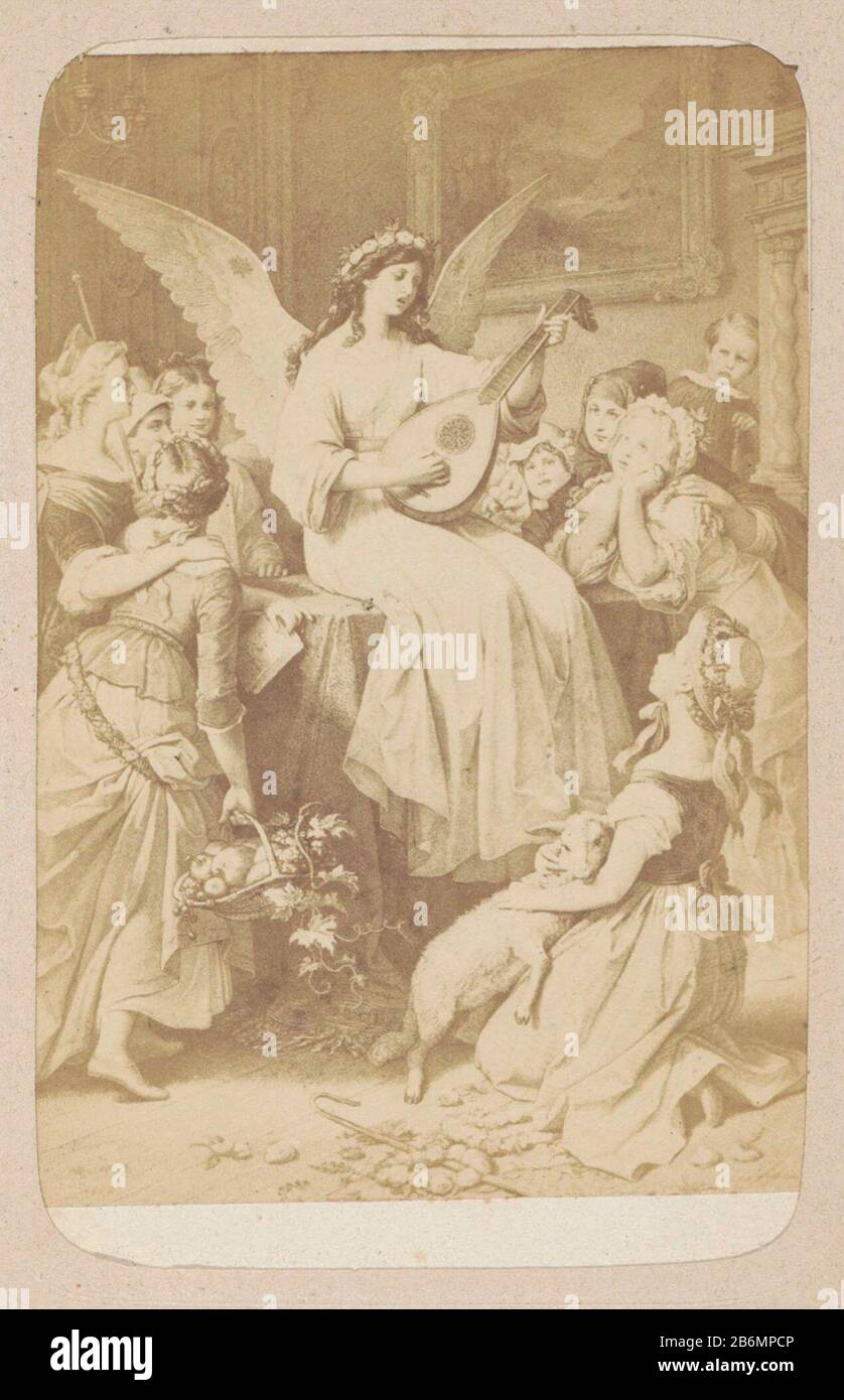 Fotoreproductie van (vermoedelijk) een prent naar werk van W von Kaulbach Mignon (Wilhelm Meister) Mignon (Wilhelm Meister) W von Kaulbach (titel op object) Onderdeel van Fotoalbum met 16 cartes-de-visite van vrouwenfiguren uit het Werk van J.W. von Goethe-Werk. Hersteller : fotograaf: Andries Jagernaar Mieter van: AnoniemPlaats Herstellung: Amsterdam dating: CA. 1860 - ca. 1890 Physikalisches Kenmerken: Albuminedruk-Material: Papierfotopapier karton Techniek: Albuminedruk Abmessungen: Foto: H 76 mm × b 55 mm Betreff: Jugendliche, junge Frau, Mädchen Stockfoto