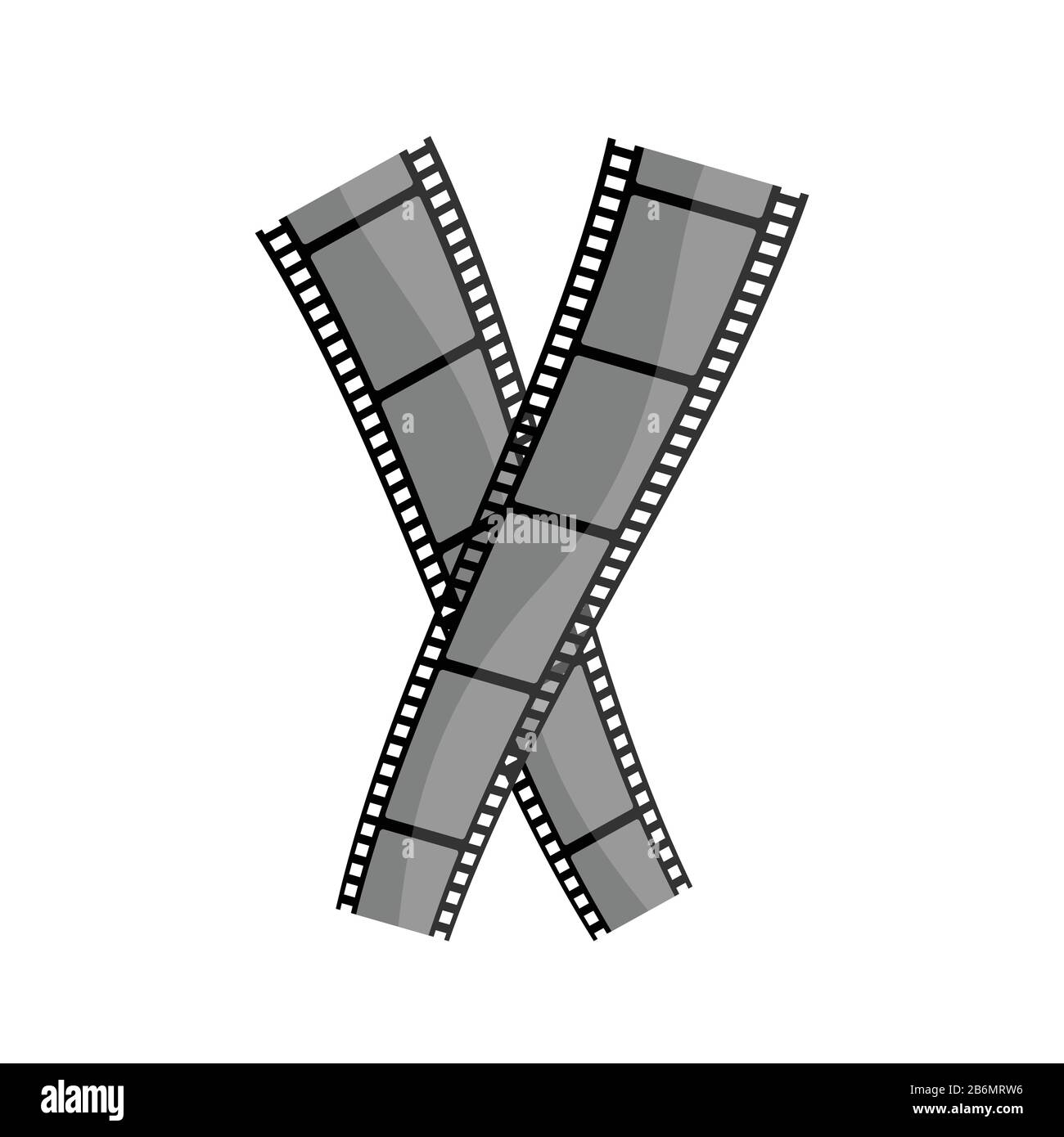 Vintage-Film-Band, Vektor-Illustration mit Negativ-Film-Band Stock Vektor Vintage-Film-Band, Vektor-Illustration mit Negativ-Film-Band Stock Vektor